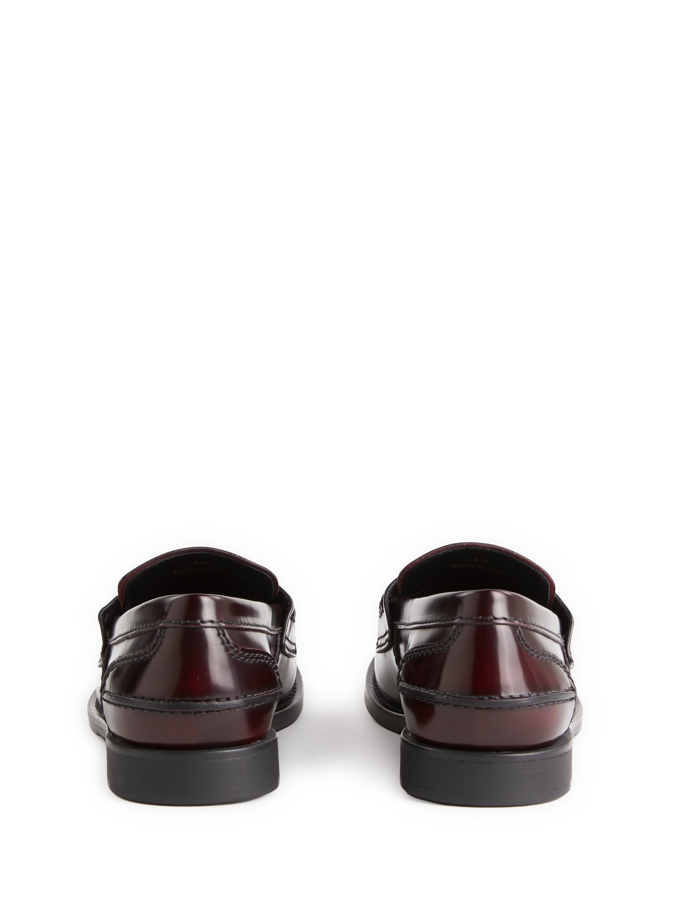 Mocassins en cuir  MIU MIU Rouge