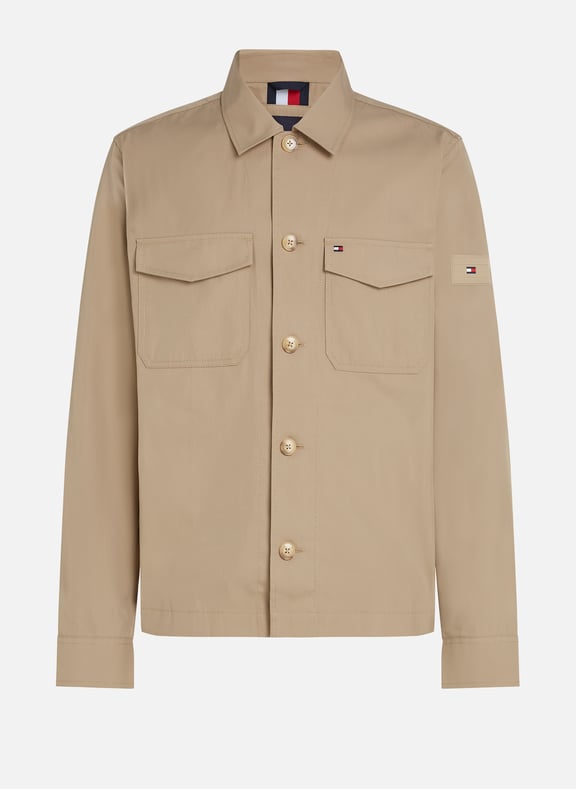 Chemise uni Beige by TOMMY HILFIGER TOMMY HILFIGER Chemise uni Beige