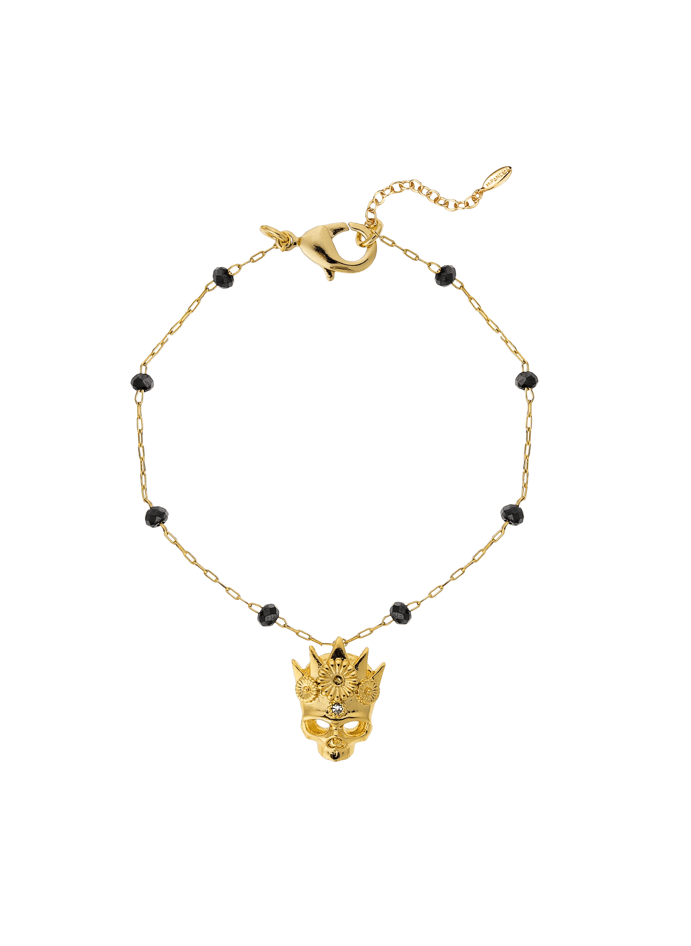 Bracelet ajustable avec perles et breloque ghosttown HIPANEMA Doré