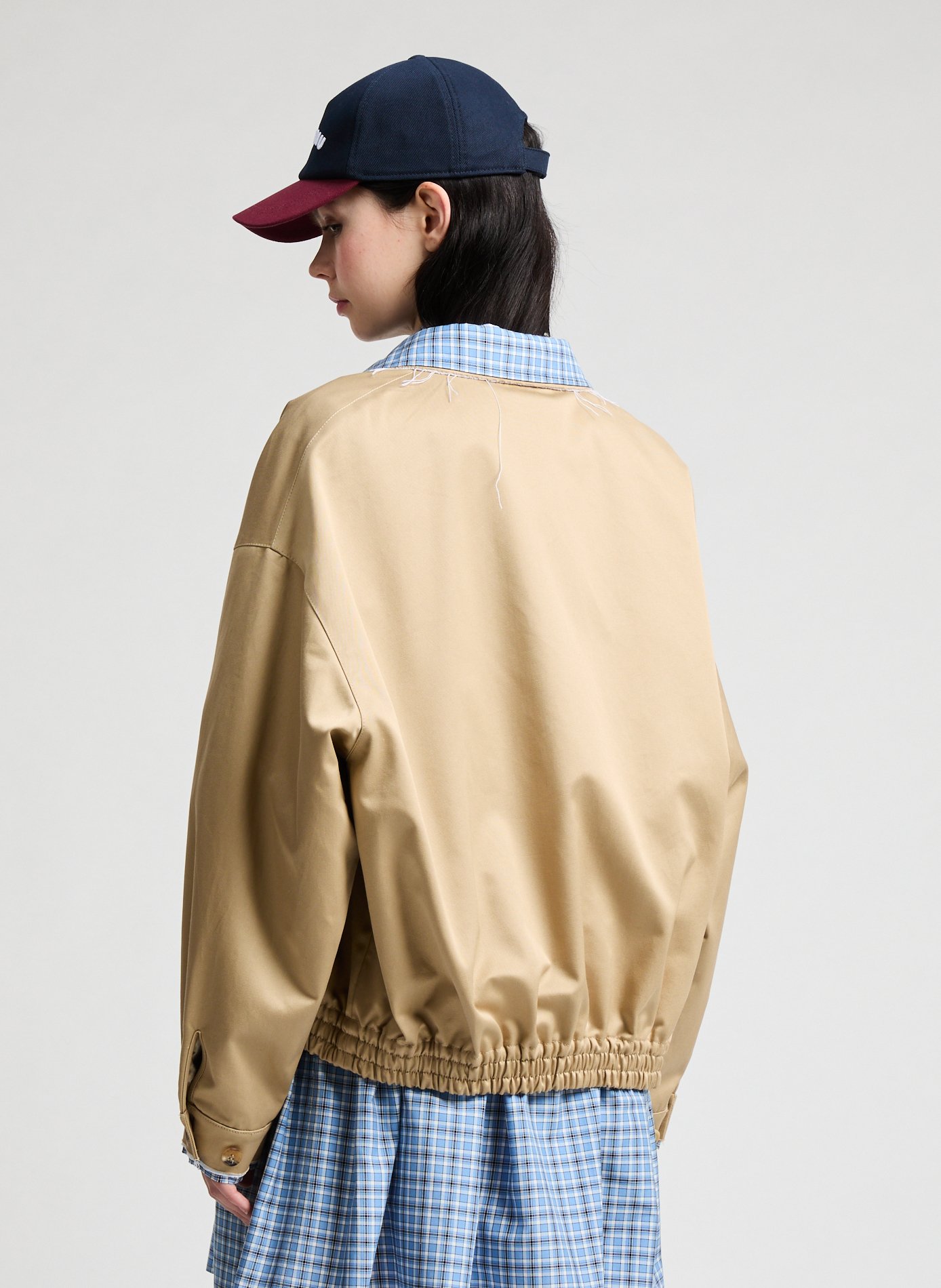 Casquette bicolore logotypée MIU MIU Multicolore