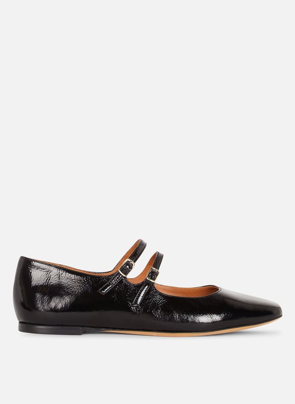 Babies en cuir vernis n128 Noir by RIVECOUR RIVECOUR Babies en cuir vernis n128 Noir