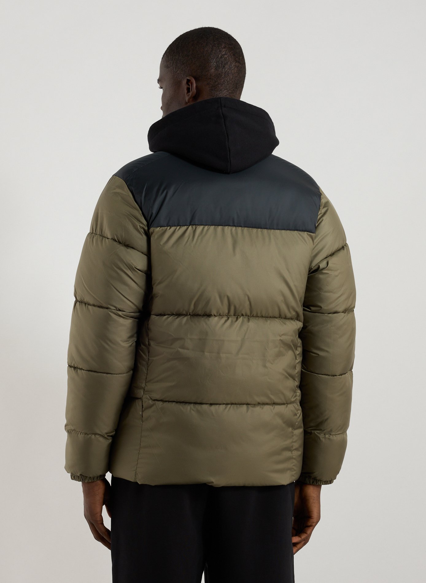 Quilted two-tone puffer jacket COLUMBIA Green
