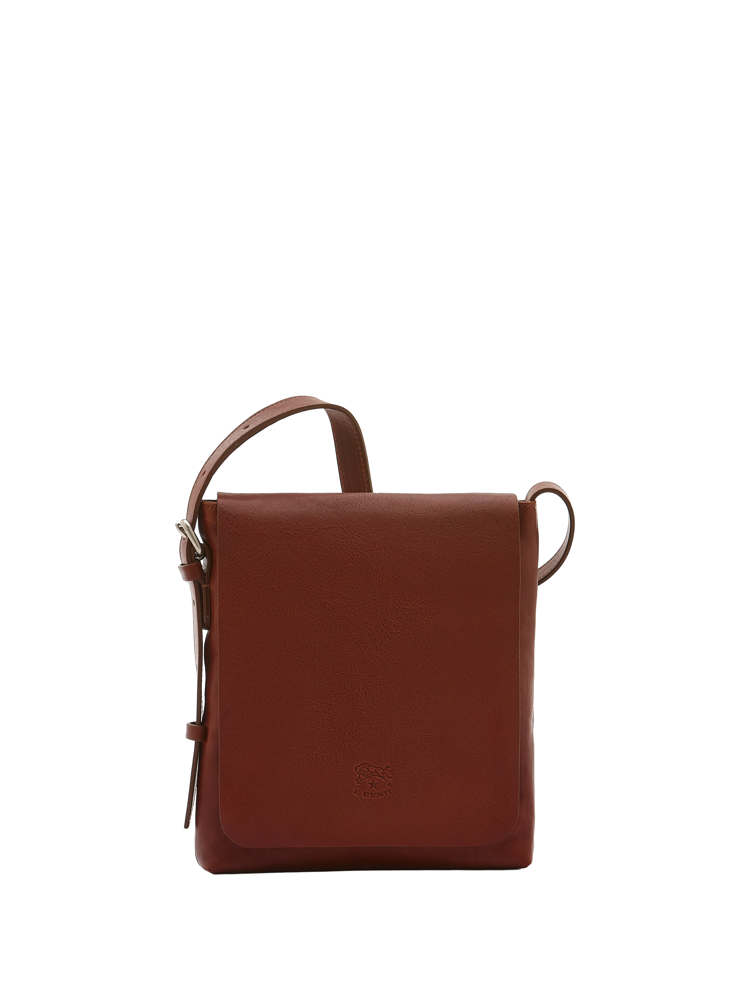 Sac à bandoulière en cuir IL BISONTE Marron