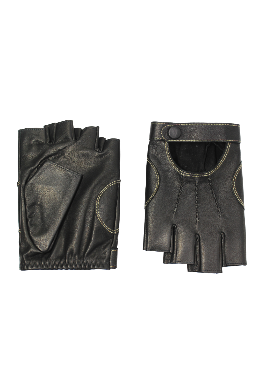 Liam dc gants homme en cuir AGNELLE Noir