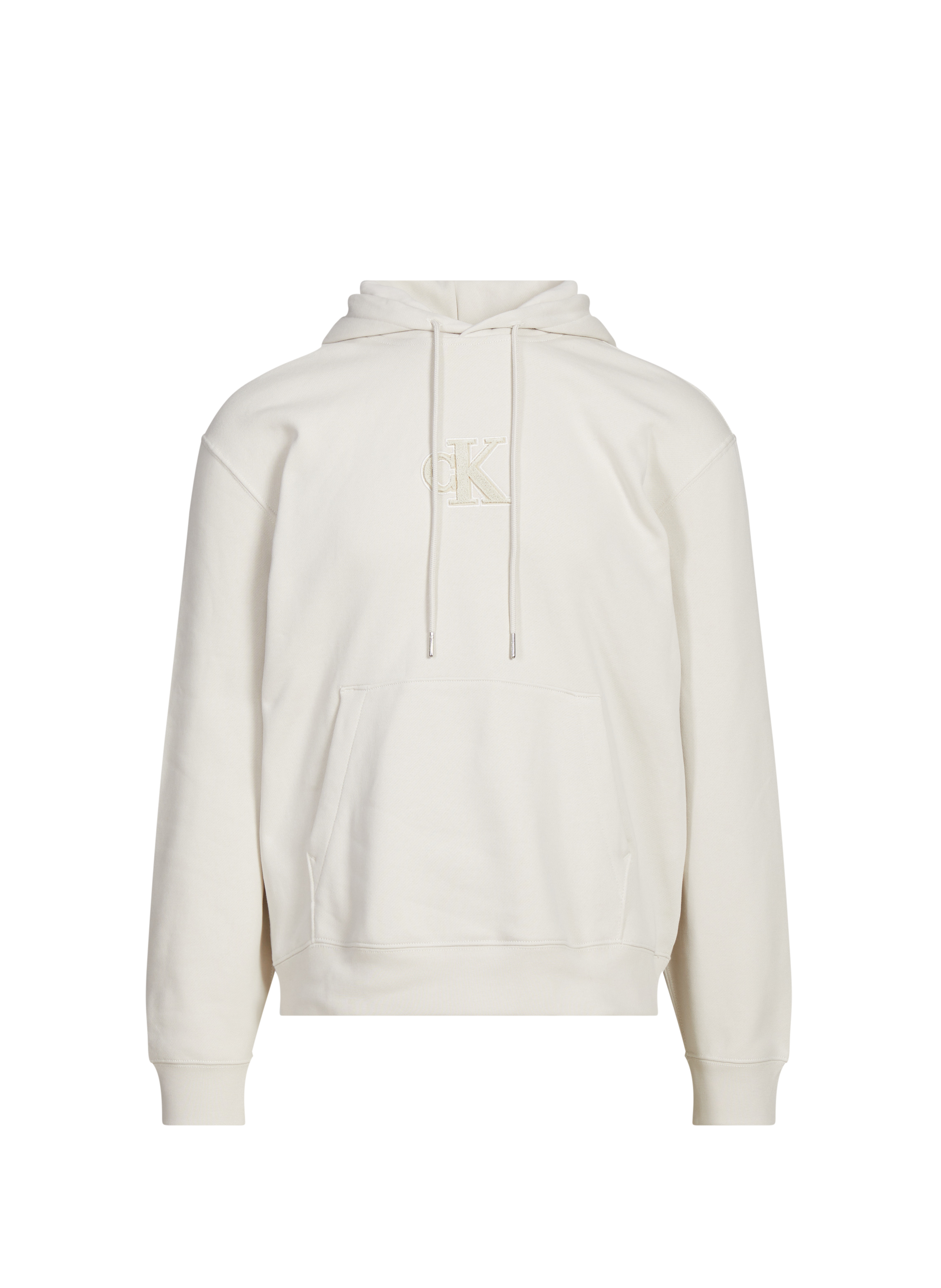 CALVIN KLEIN Cotton blend hoodie Beige