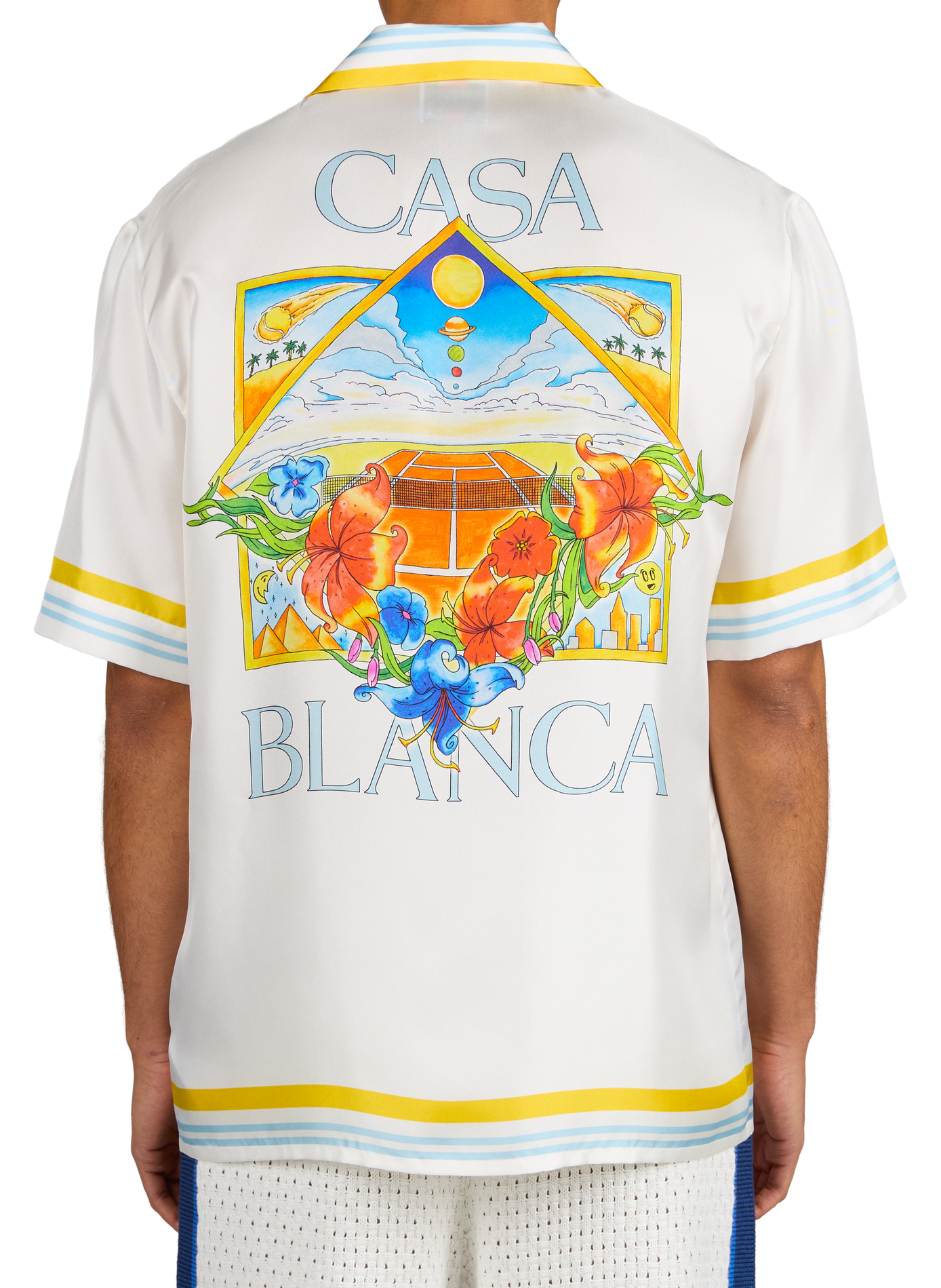 Chemise manches courtes à imprimé en soie CASABLANCA PARIS Multicolore