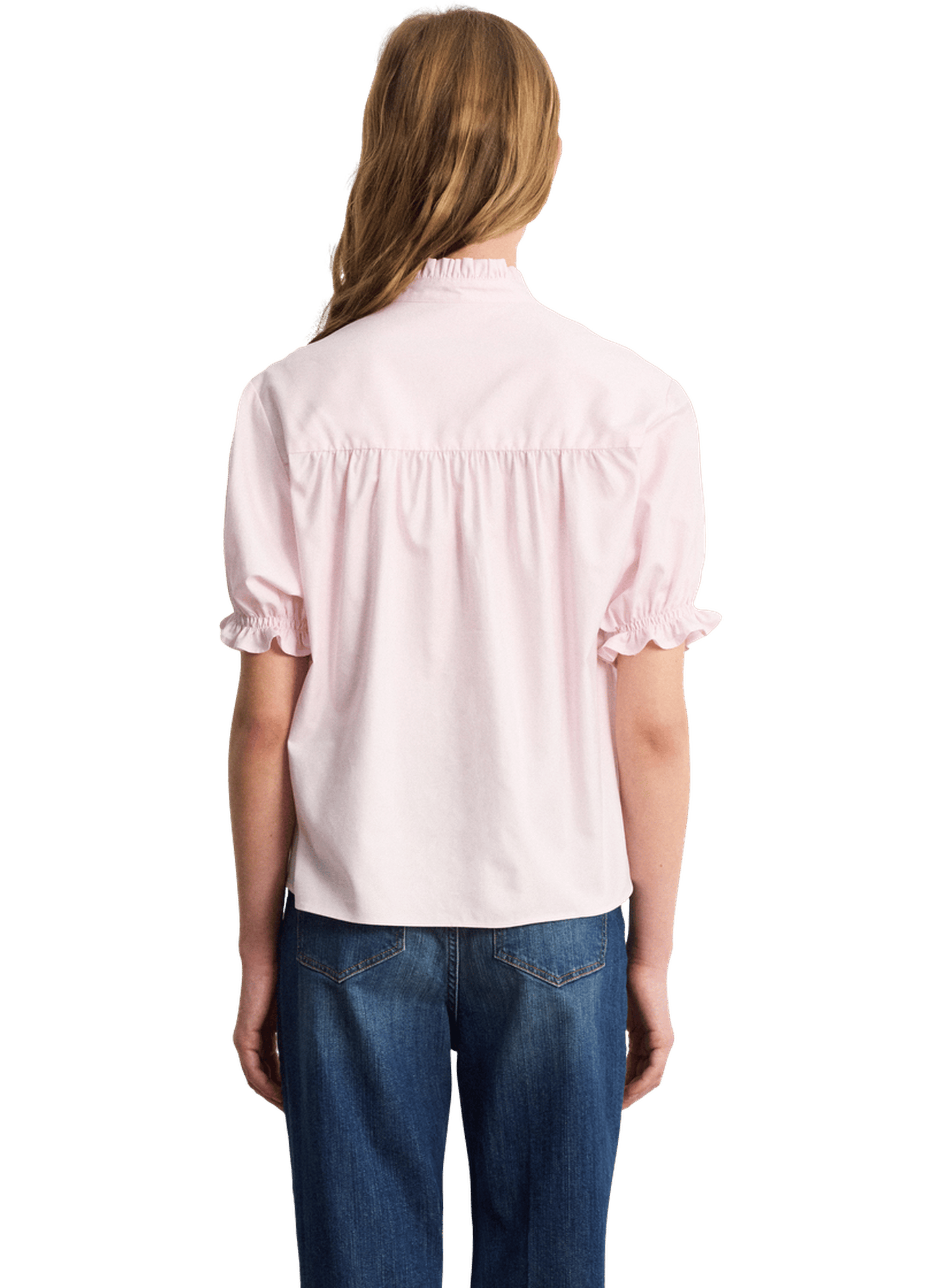 Blouse en coton à volants - celestine PABLO Beige