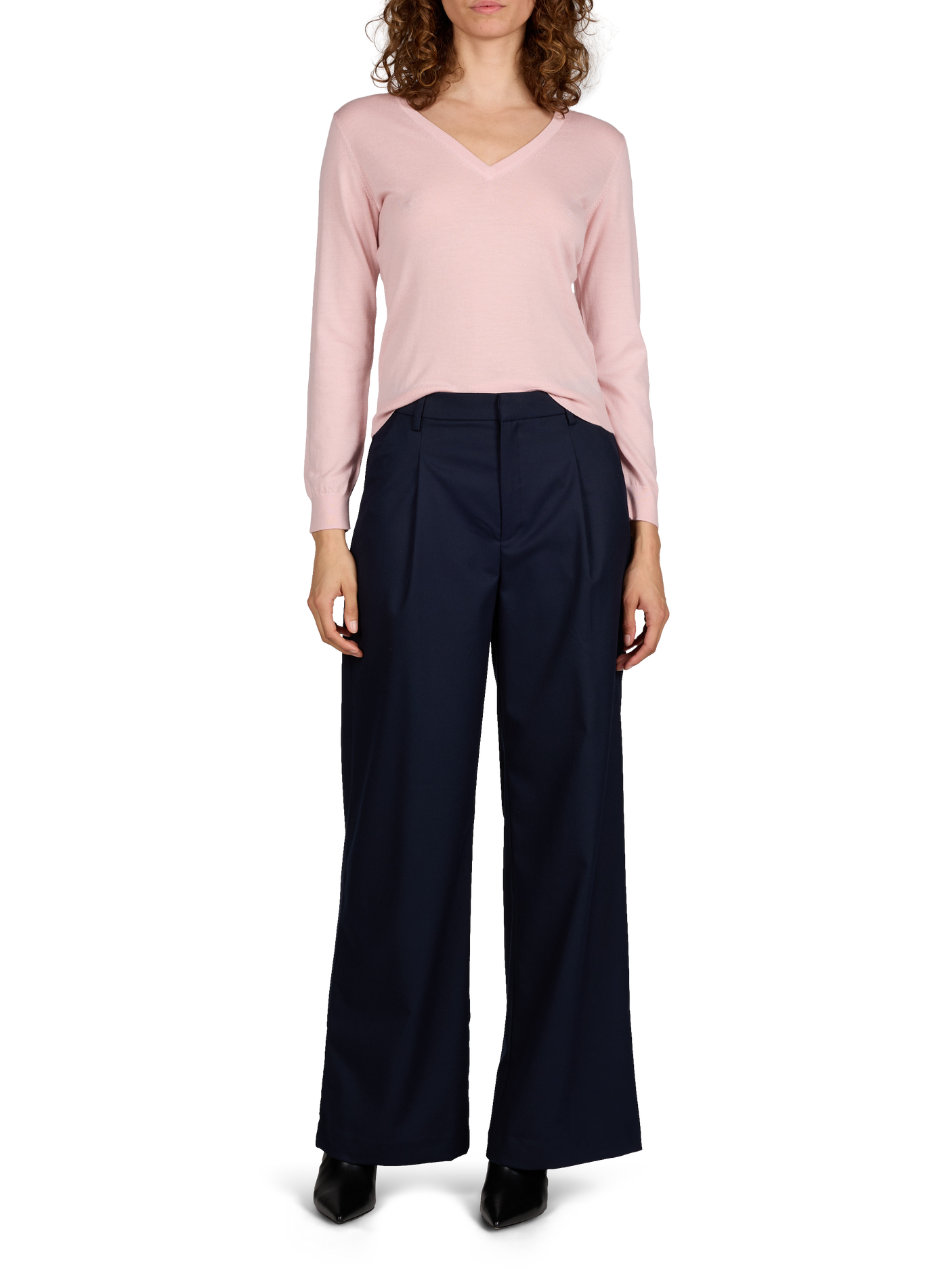 Straight wool Merino Aria sweater AU PRINTEMPS PARIS Pink