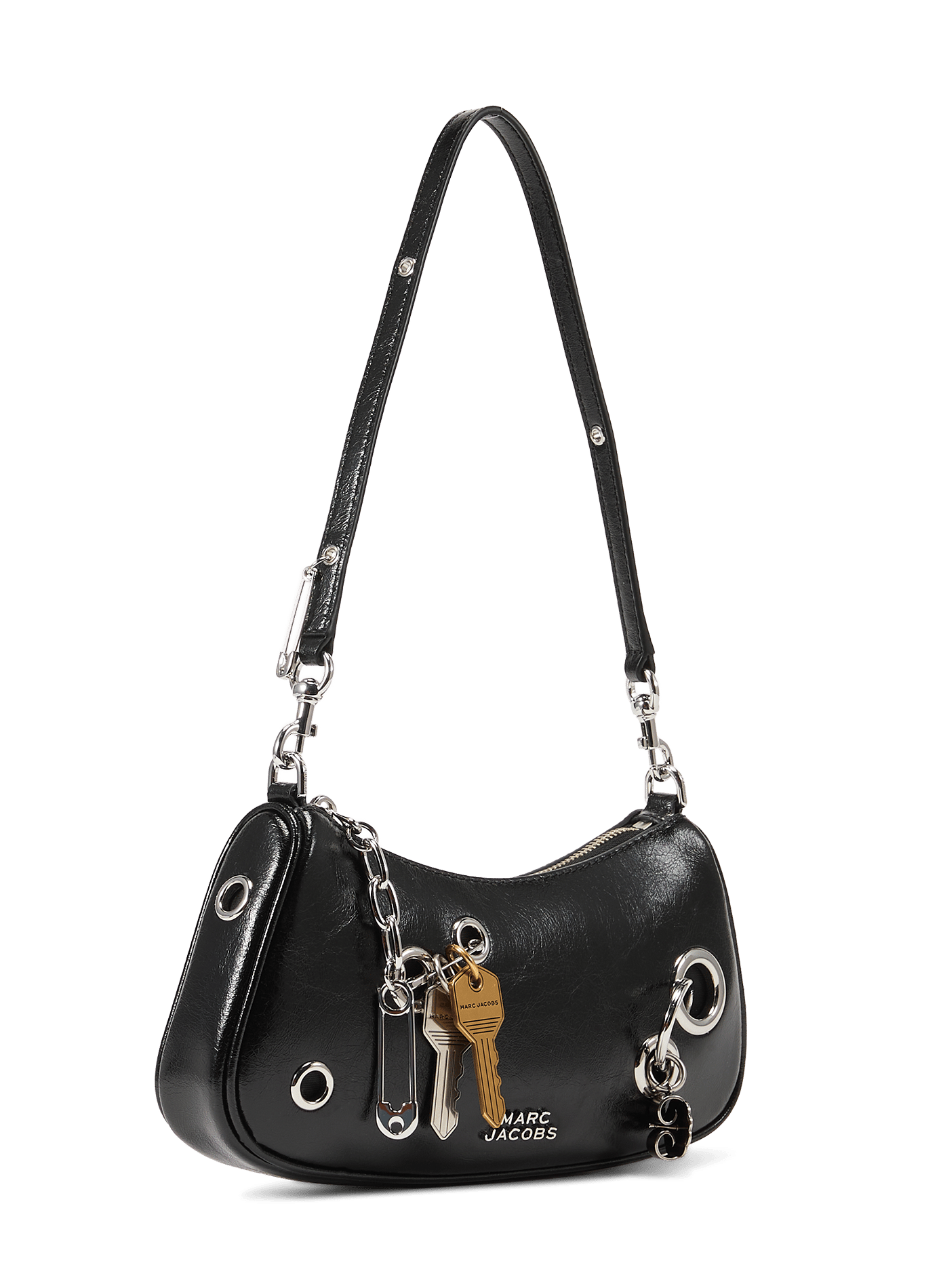 Sac en cuir avec empiècements clés MARC JACOBS Nero