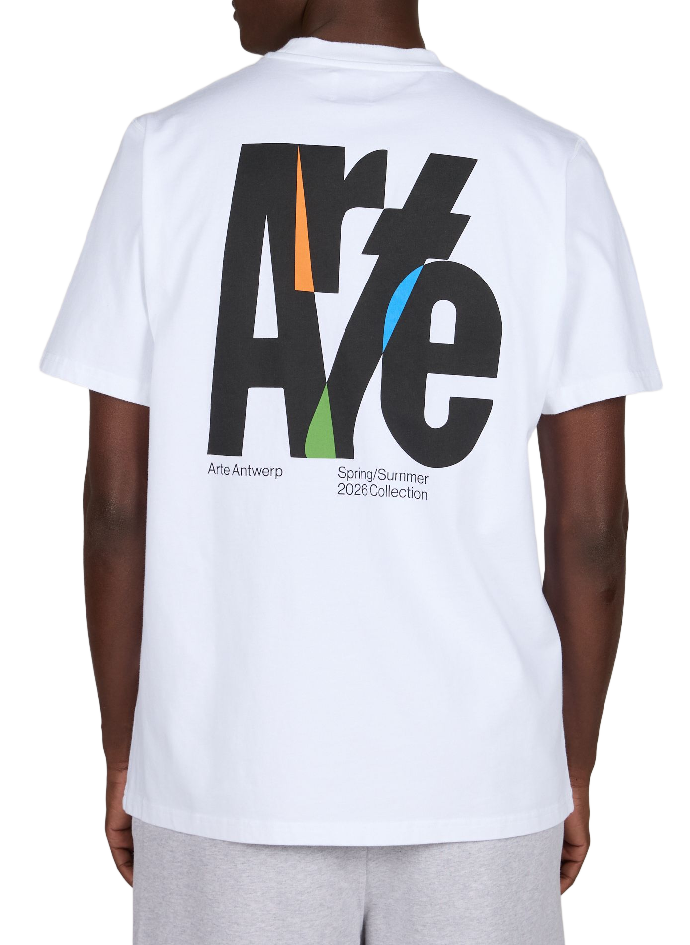 Cotton T-shirt with printed back ARTE ANTWERP White