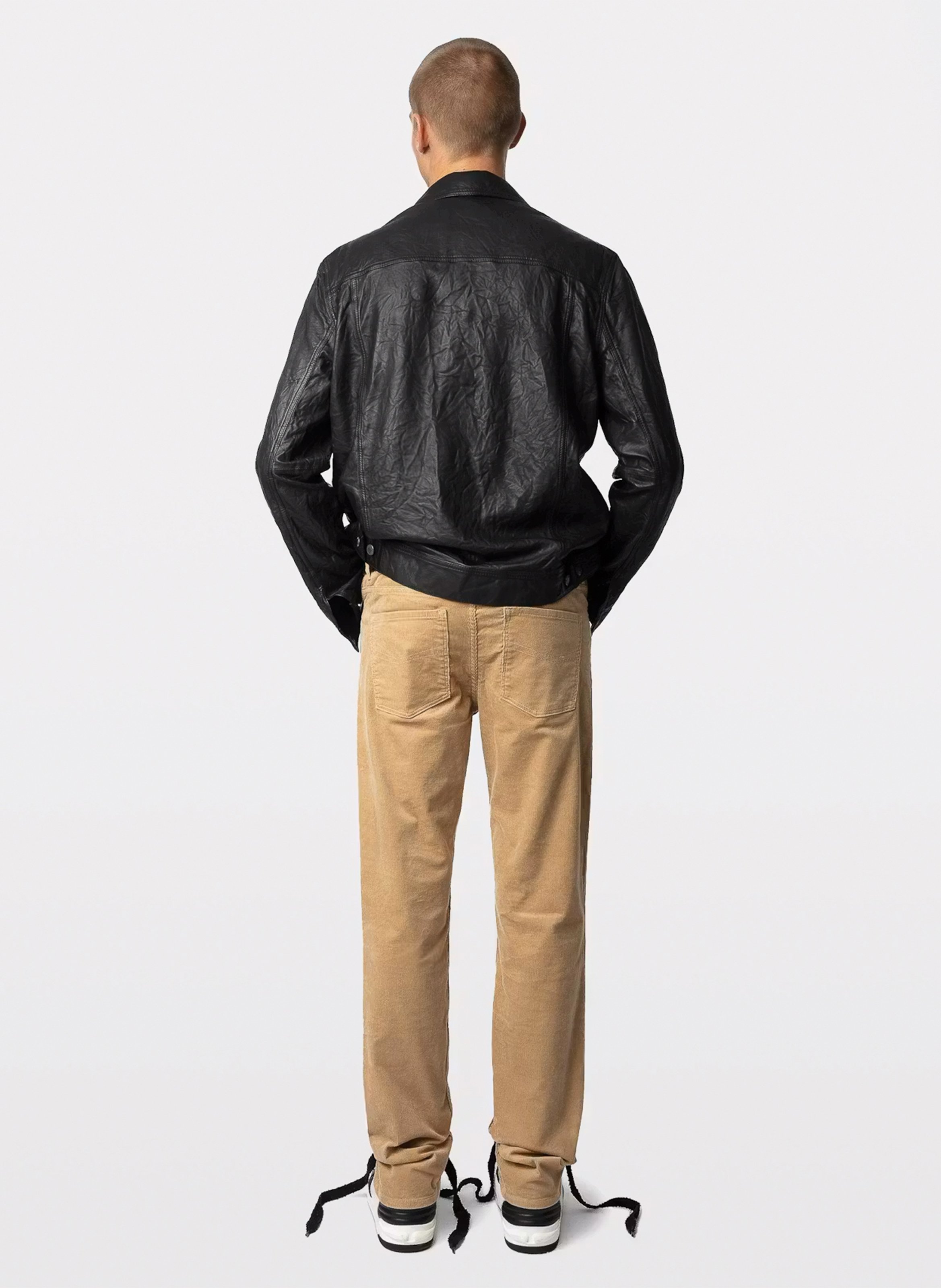 Pantalon ajustée en coton mélangé steeve ZADIG&VOLTAIRE Beige