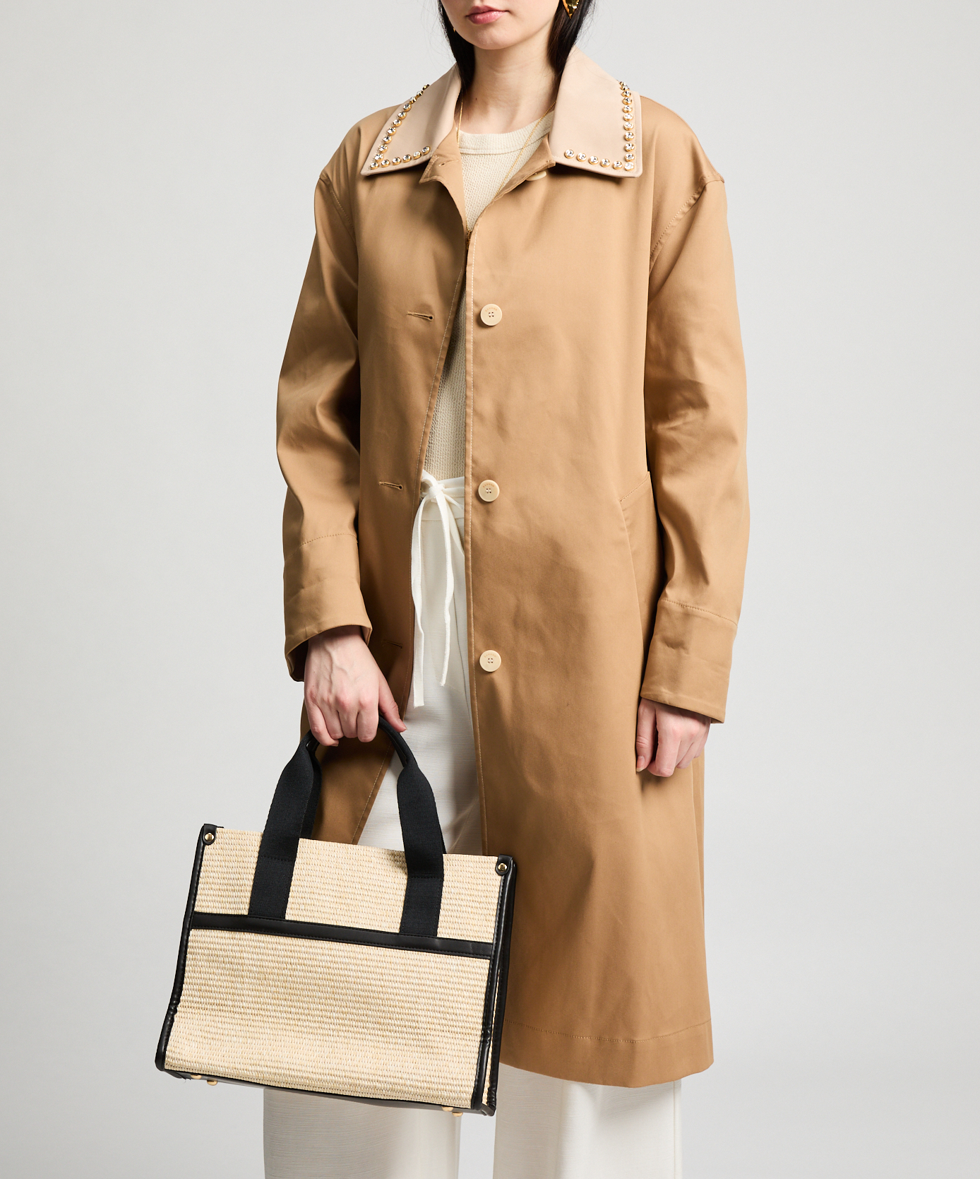 Straw tote bag AU PRINTEMPS PARIS Beige