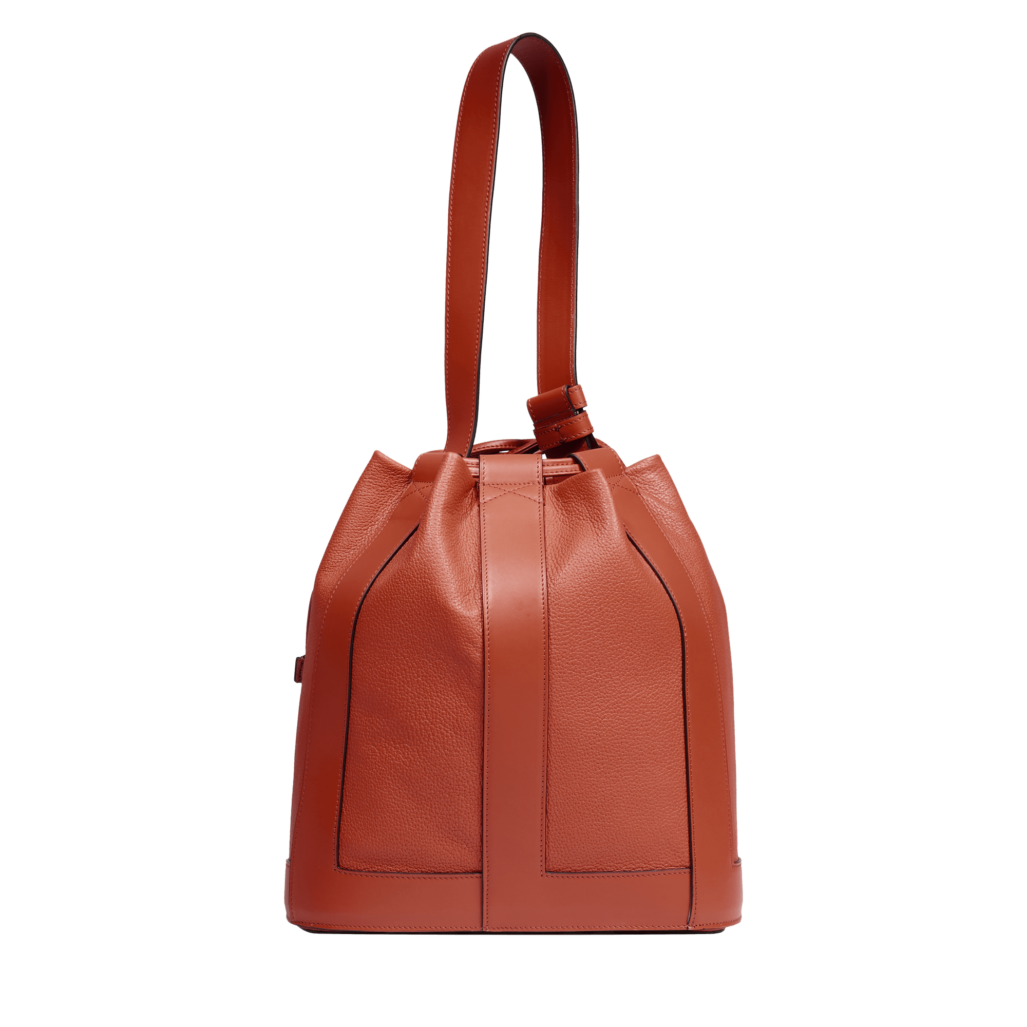 Lancel leather bucket bag LANCEL Brown
