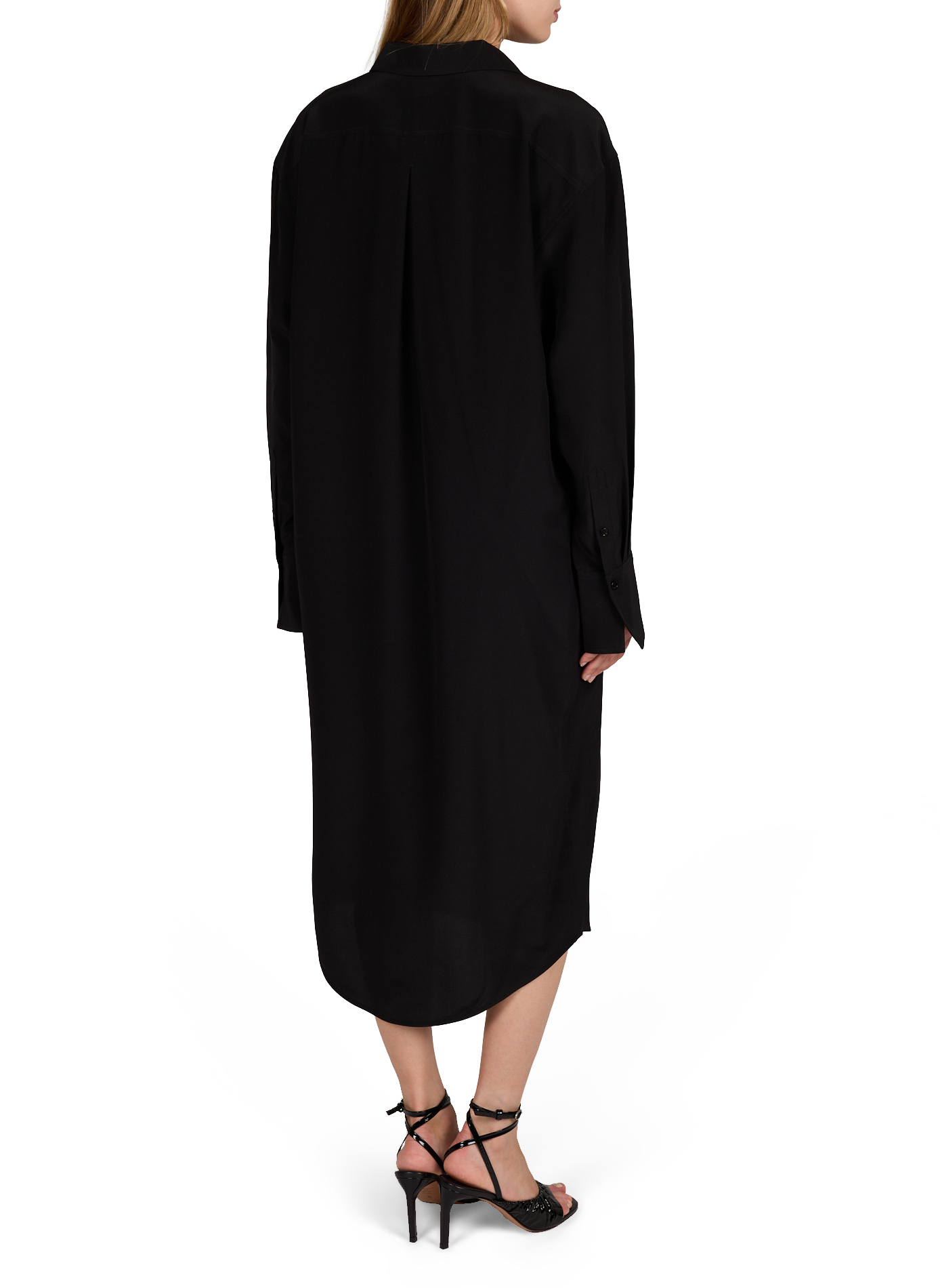 Seidenhemdkleid TOTEME Schwarz