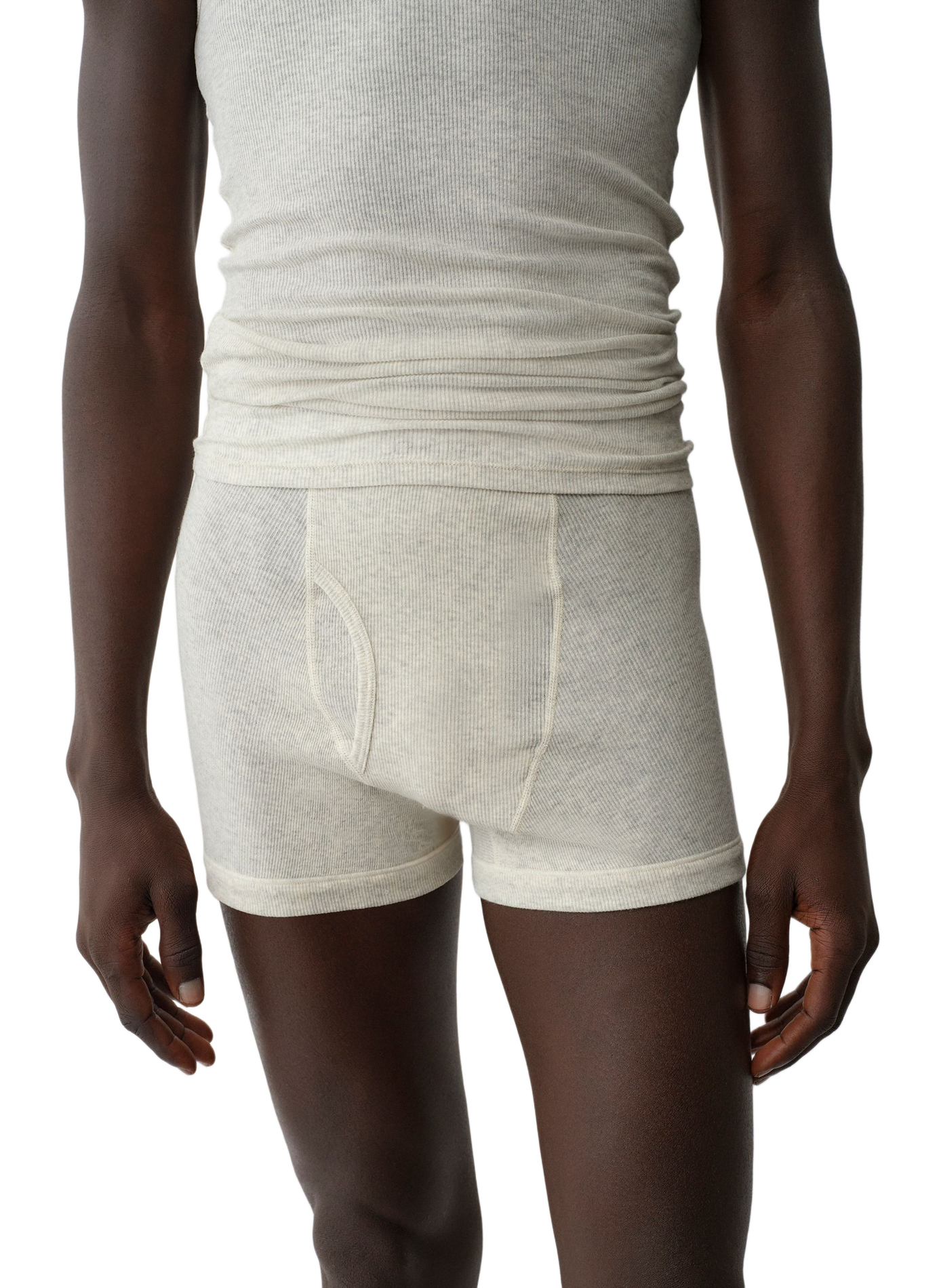 Ribbed cotton blend Tank top CALVIN KLEIN COLLECTION White