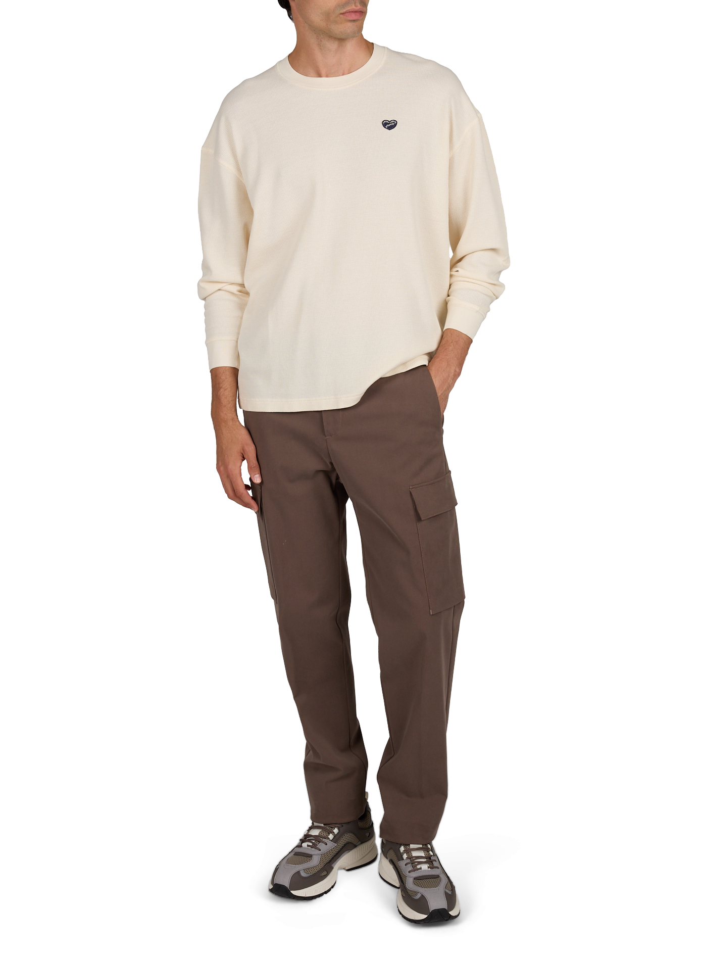Gerader Rundhalsausschnitt-Pullover aus Baumwollmischung MAISON LABICHE Weiss