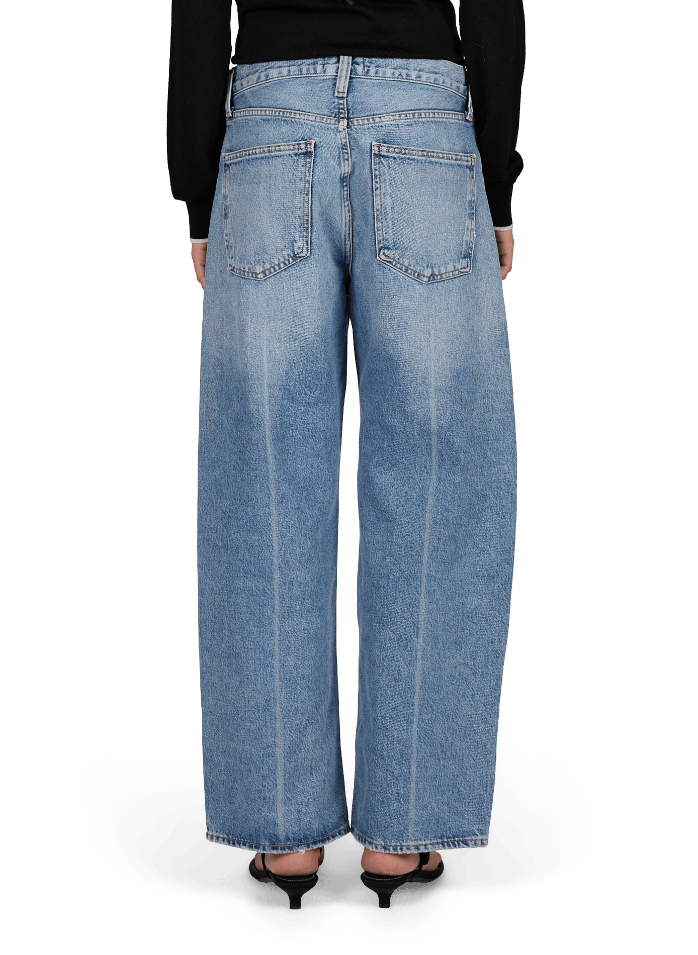 Wijde jeans in katoen met Arc AGOLDE Blauw