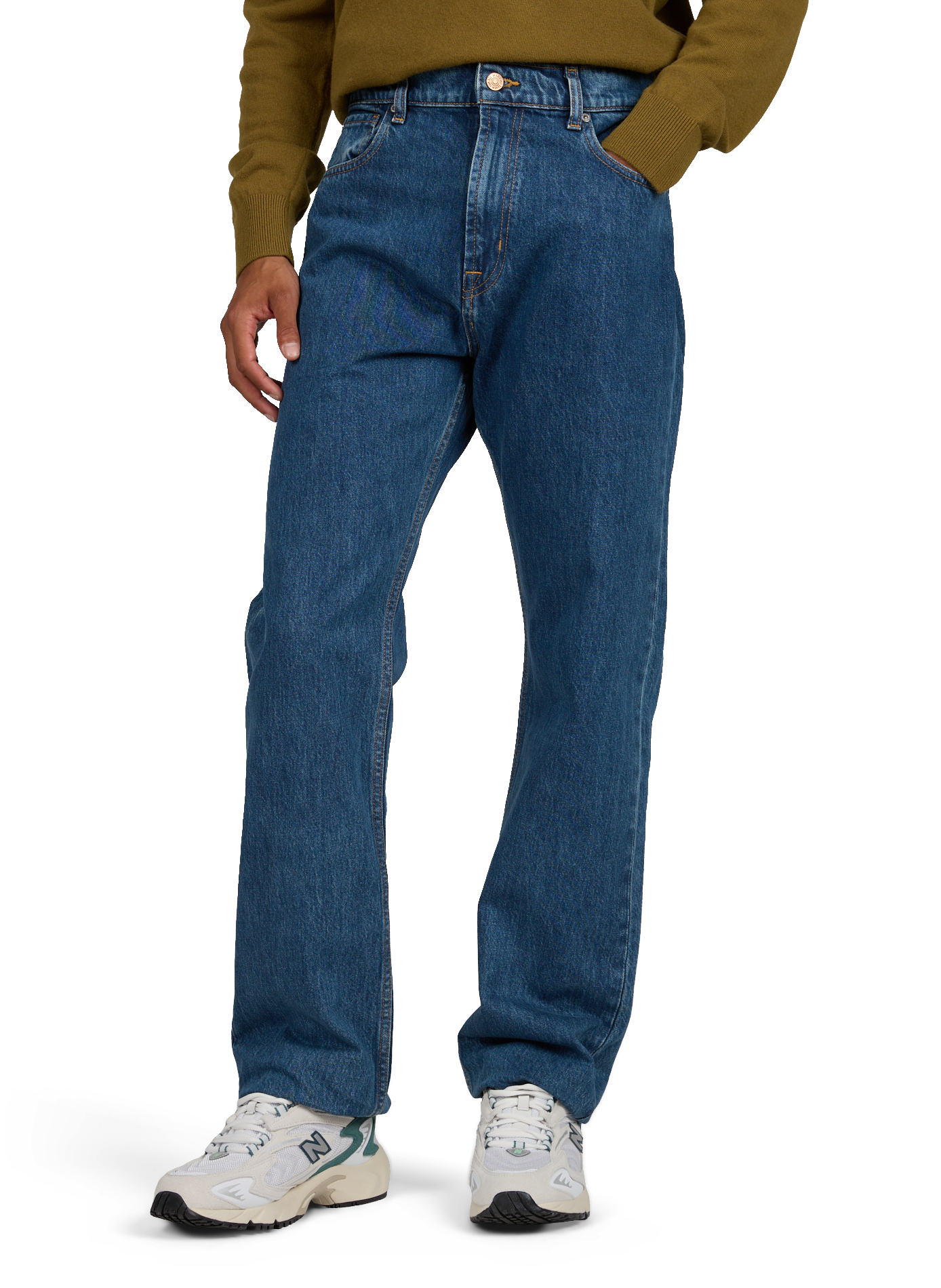 Modern straight leg jeans in cotton 7 FOR ALL MANKIND Blue