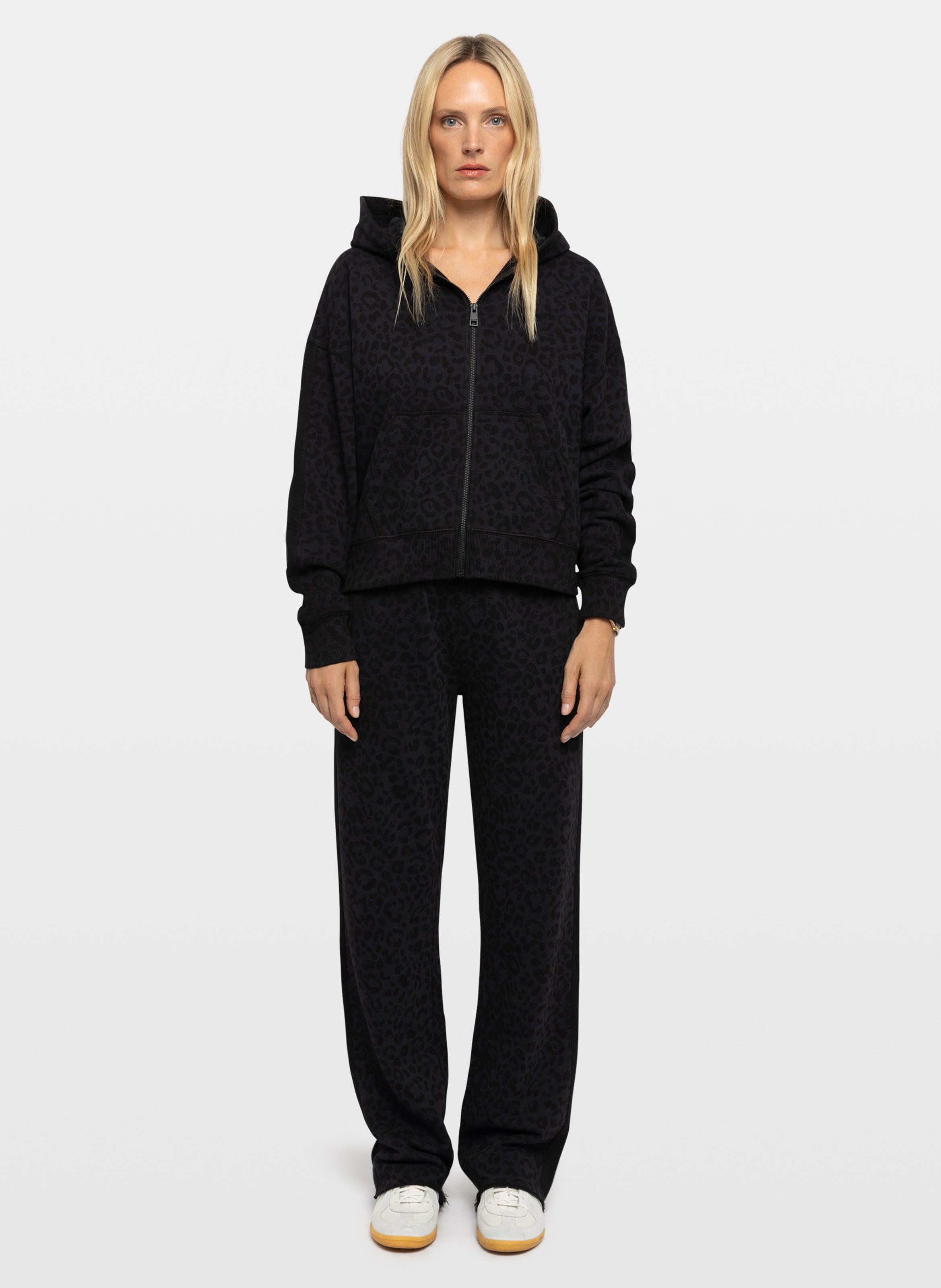 Jogging droit en jacquard léopard chilloh ZADIG&VOLTAIRE Gris