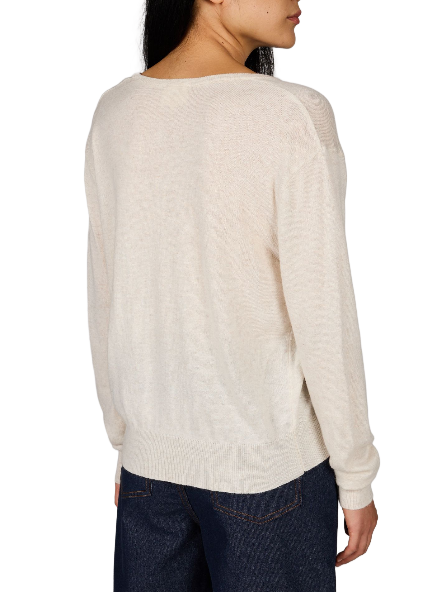 V-Ausschnitt-Pullover ARTLOVE Beige