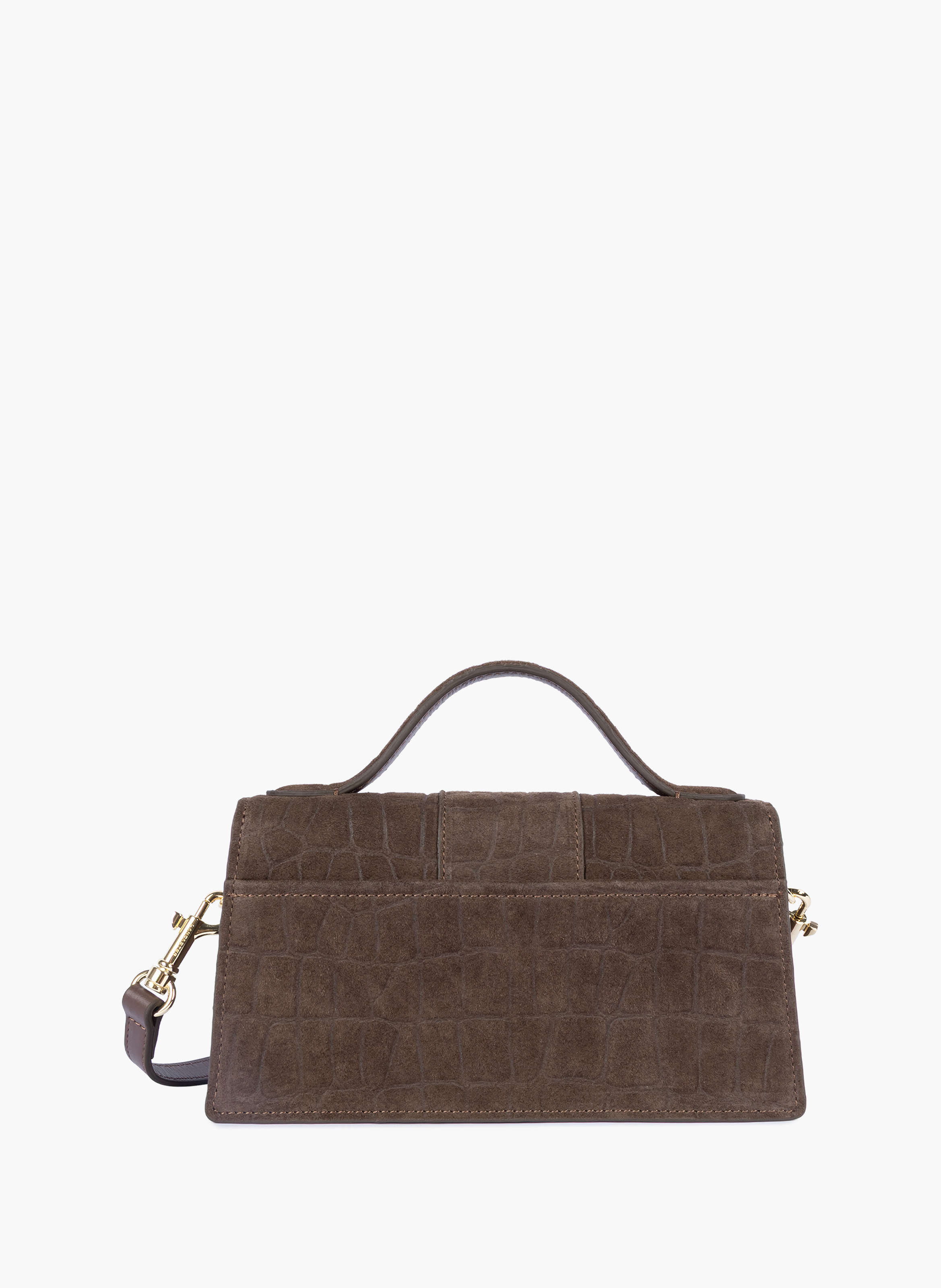 Sac à main - suède exo LANCASTER Marron