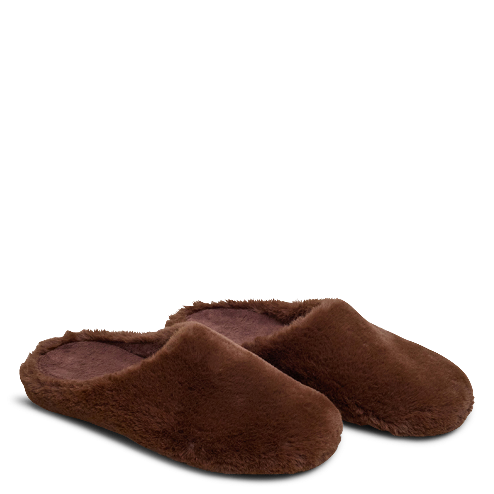 Chaussons effet fourrure jude JONAK Marron
