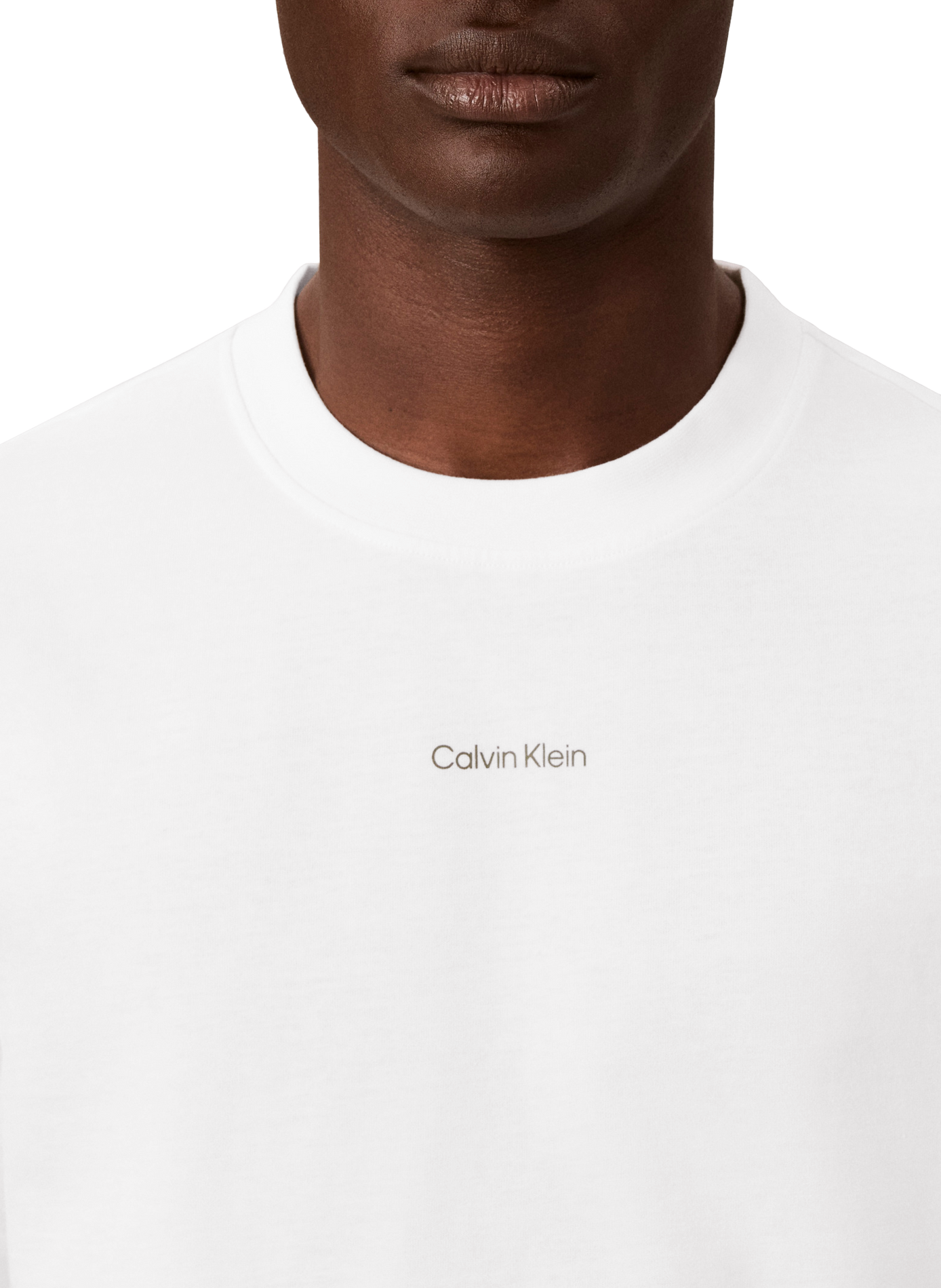Short-sleeved cotton logo T-shirt CALVIN KLEIN White