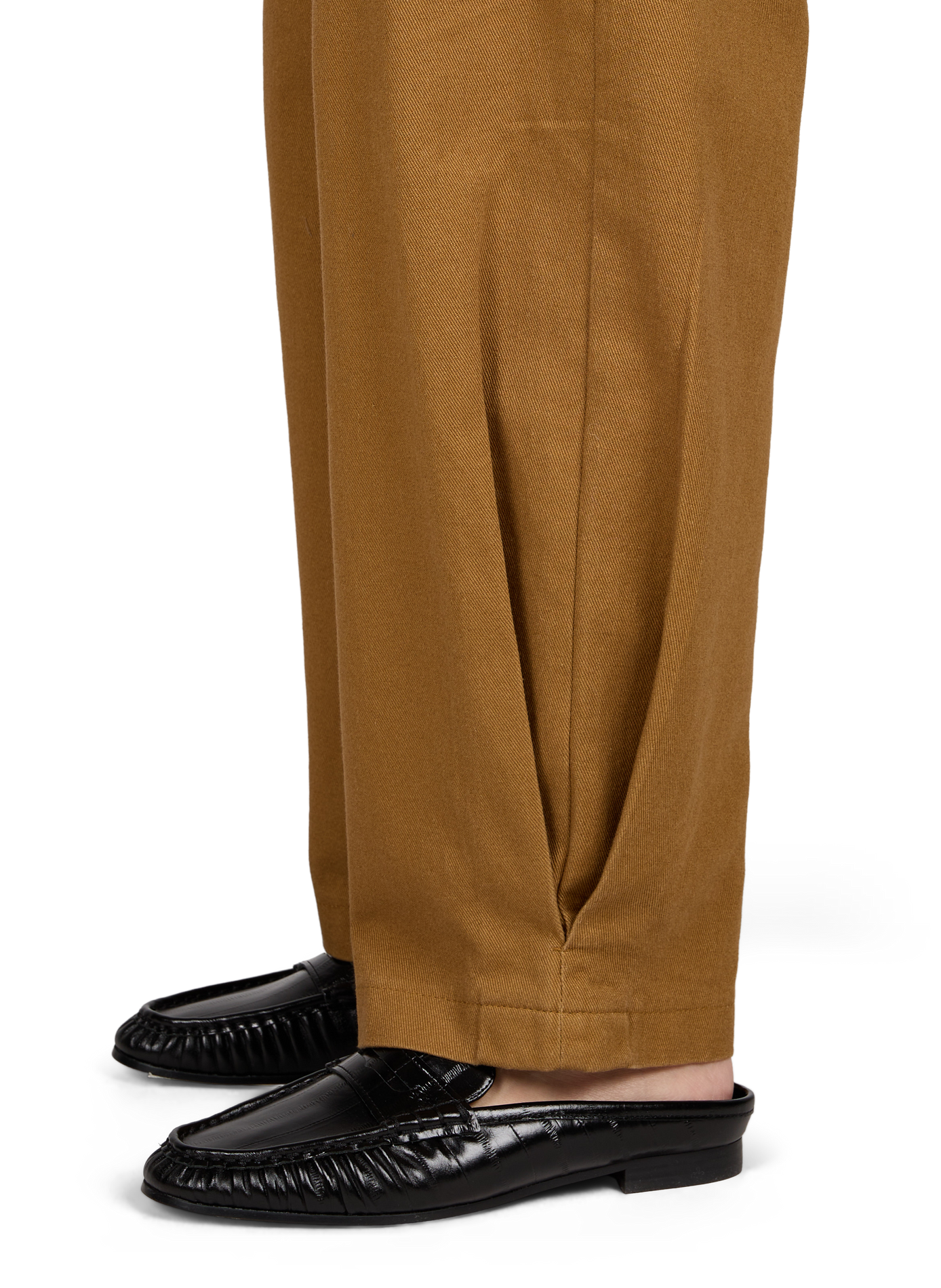 Weite Baumwollhose ROUGE EDIT Braun
