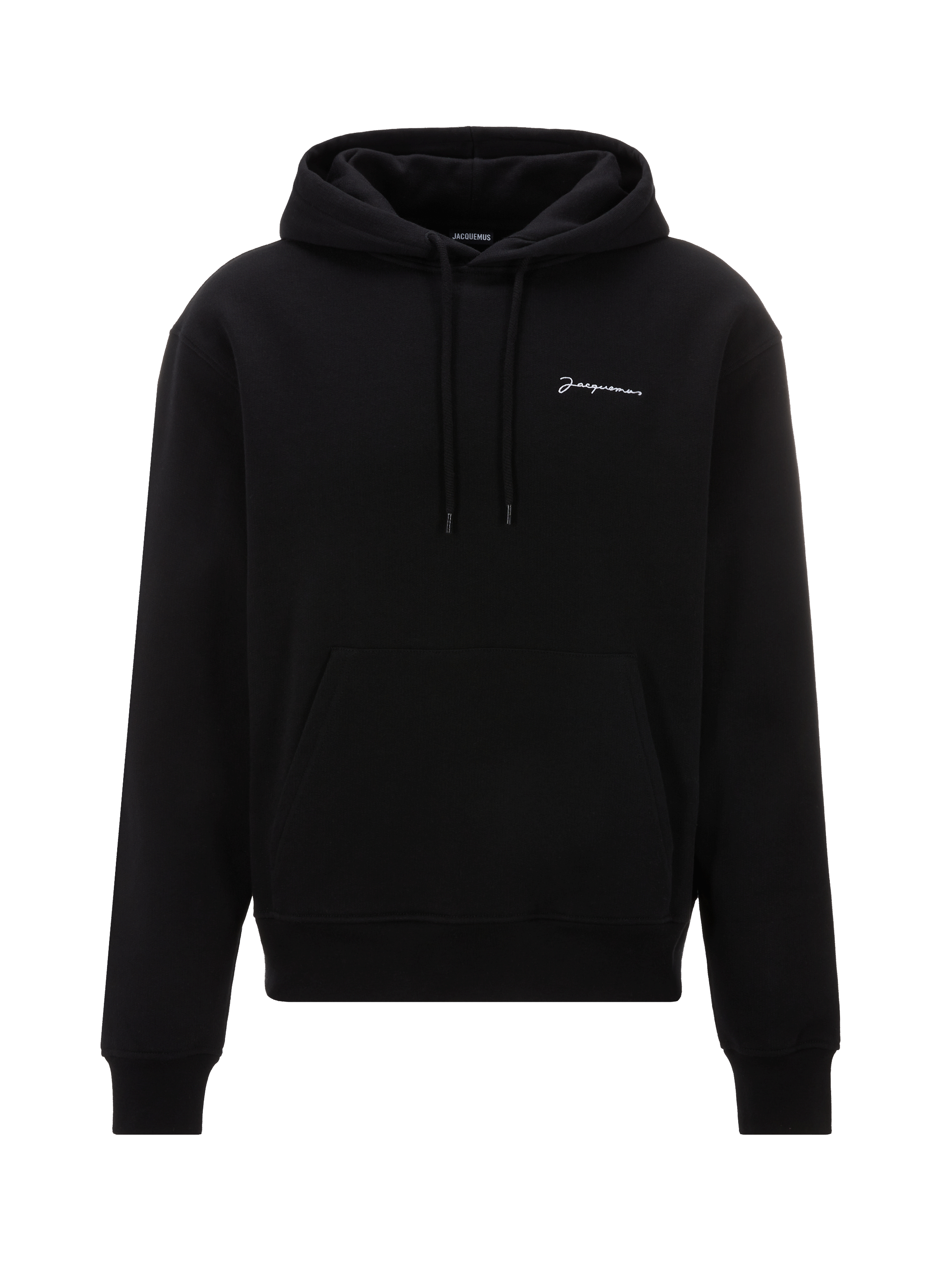 JACQUEMUS Le Sweatshirt Brodé cotton hoodie Black