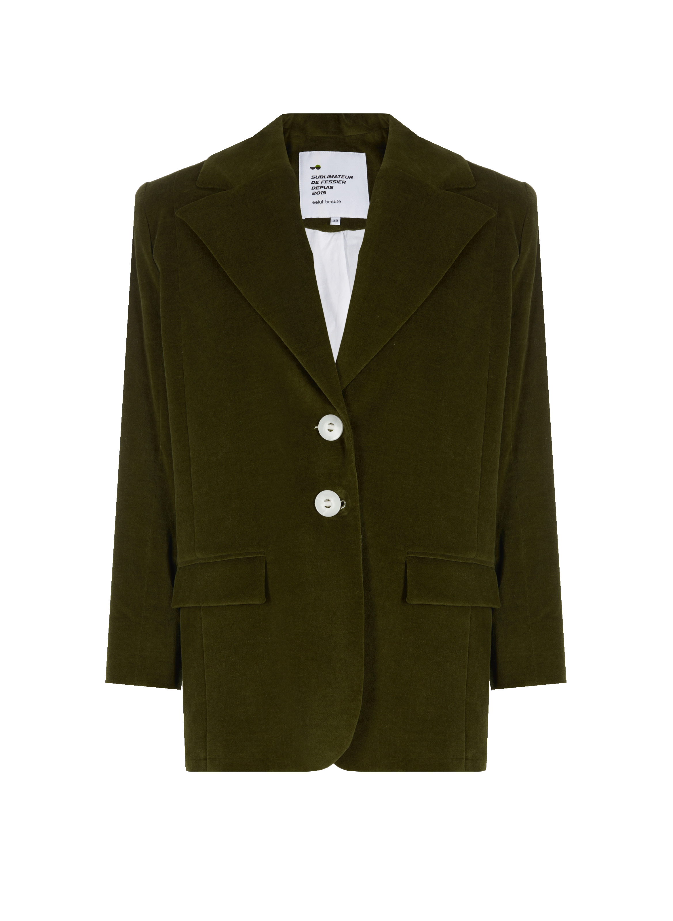 Veste blazer oversize en velours