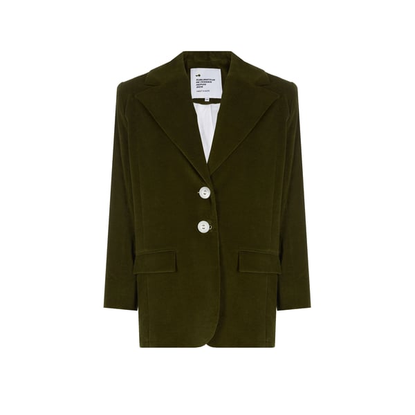 Veste blazer oversize en velours