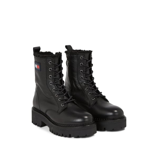 Bottines à lacets en cuir