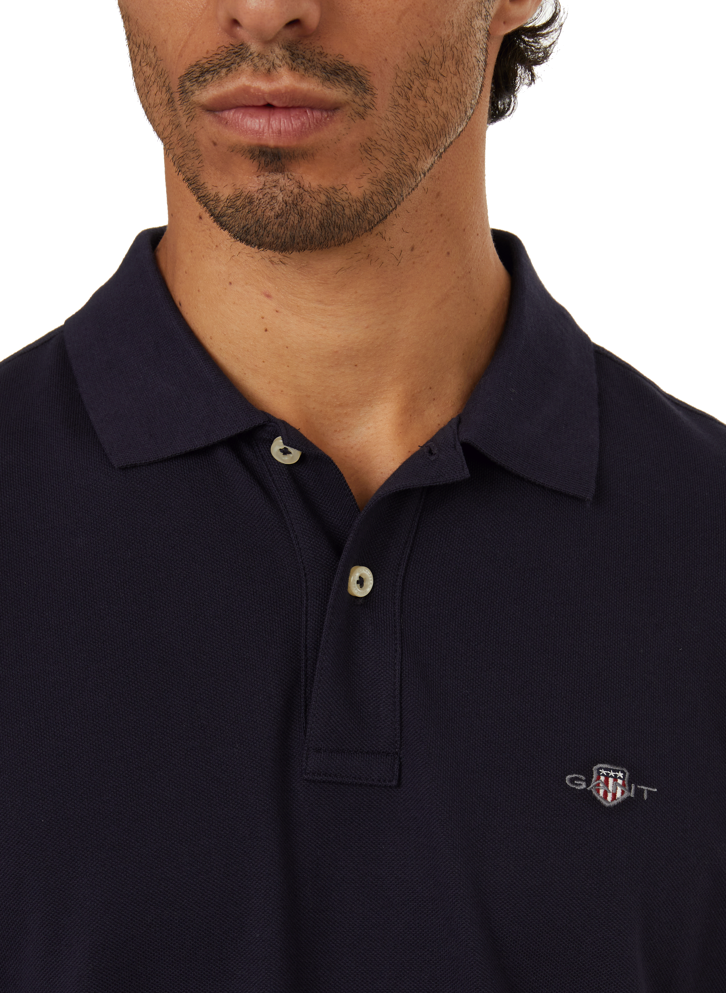 Cotton polo shirt GANT Blue