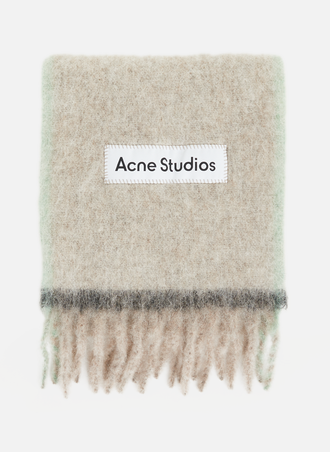 Scarf with a plain and checked appearance ACNE STUDIOS