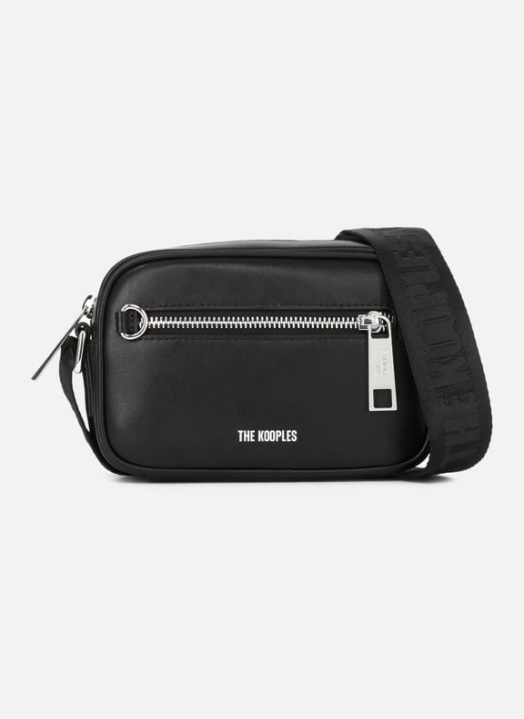 Sac messenger small en cuir Noir by THE KOOPLES THE KOOPLES Sac messenger small en cuir Noir