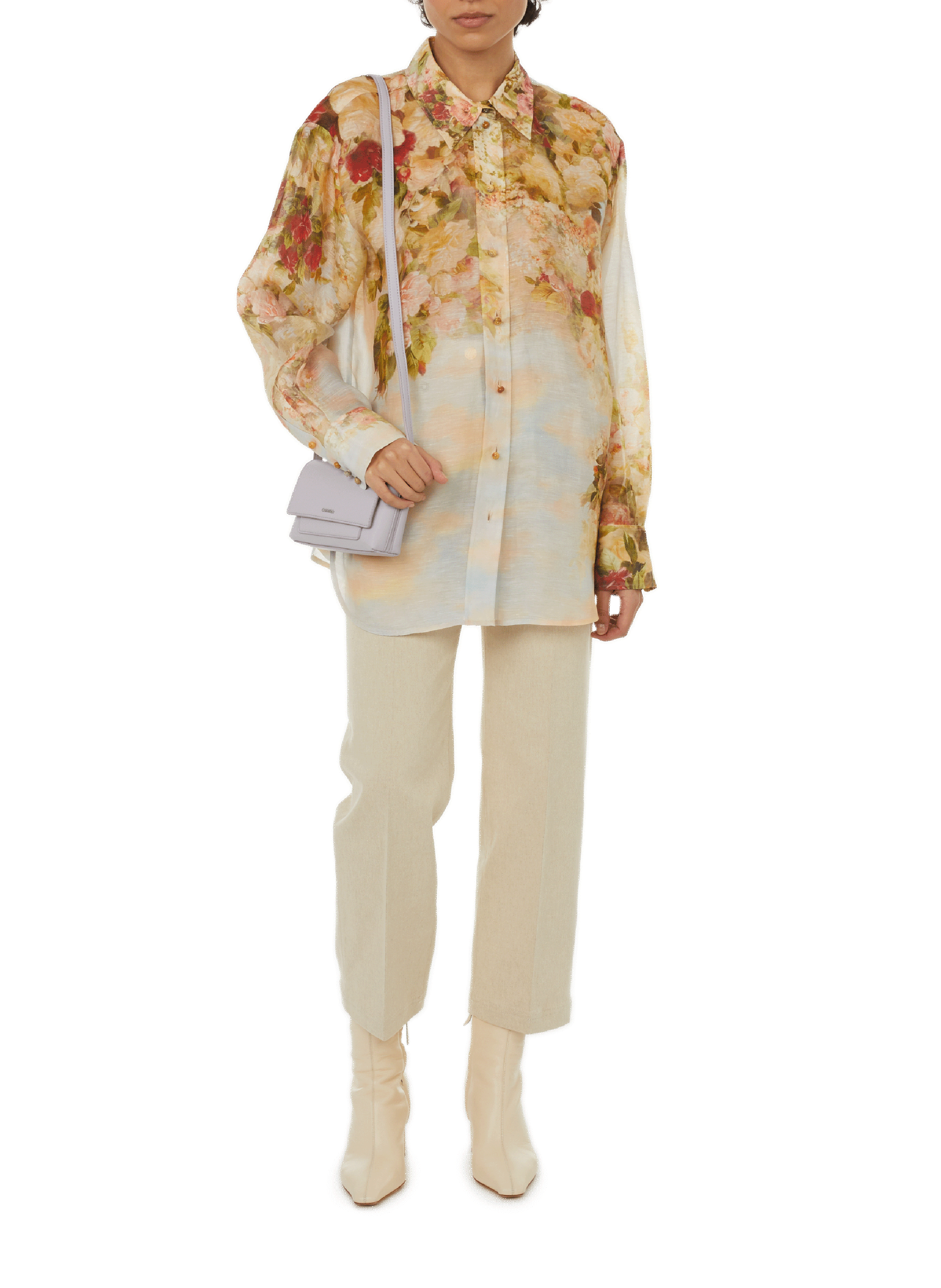 Chemise en lin et soie  ZIMMERMANN Multicolore