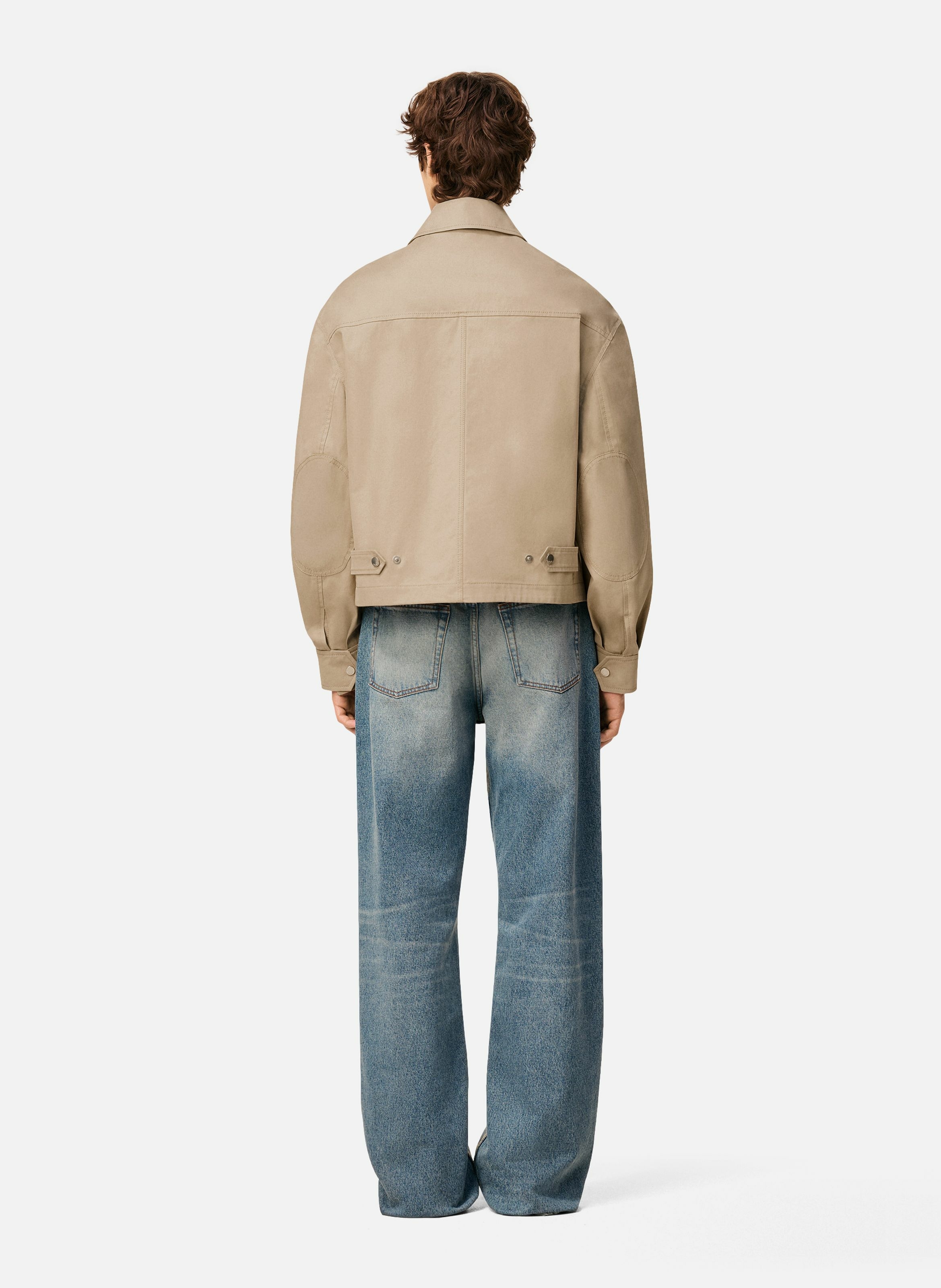 Blouson worker en coton unisexe AMI PARIS Beige