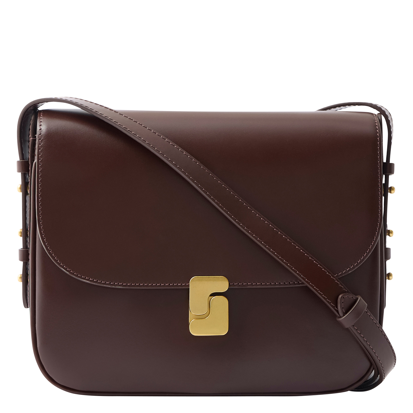 Sac bandoulière en cuir bellissima maxi SOEUR Marron