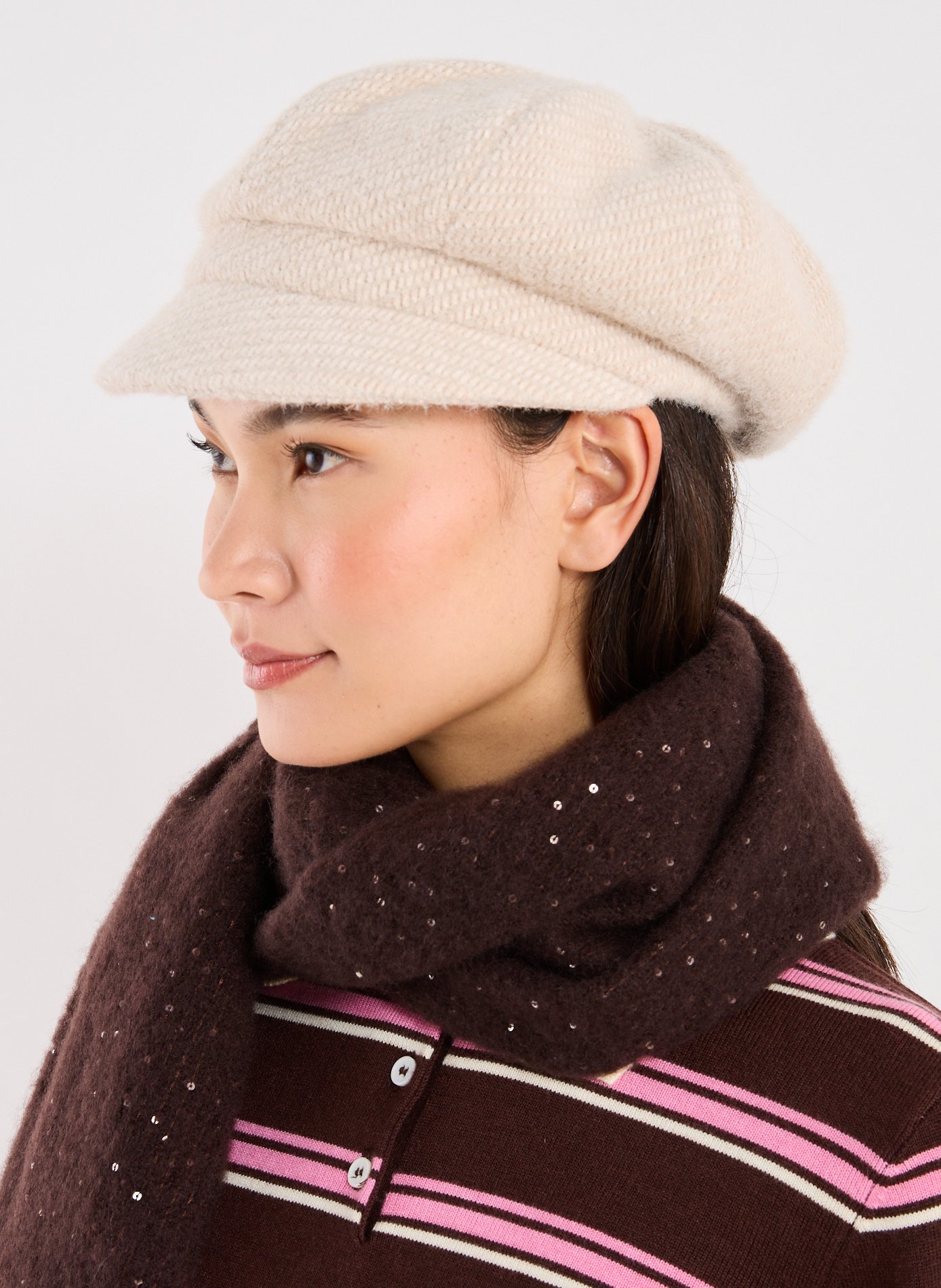 Gavroche Automne texturées AU PRINTEMPS PARIS Beige