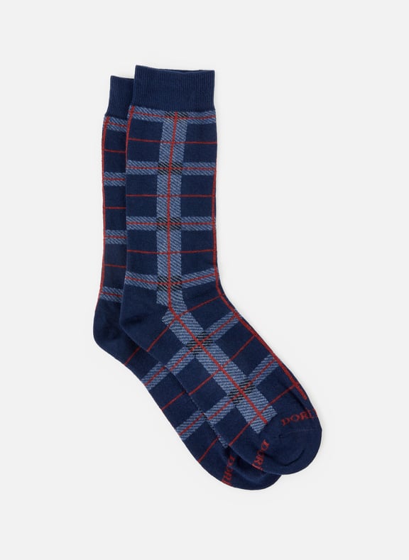 Cotton mid-calf socks Blue by DORÉ DORÉ DORÉ DORÉ Cotton mid-calf socks Blue