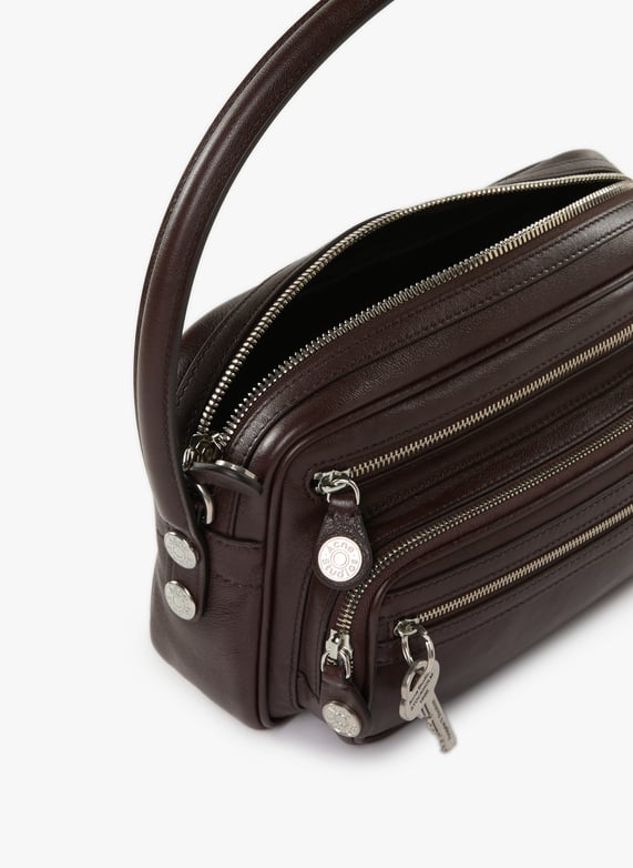 Sac à main Caméro Petit en cuir | Marron by ACNE STUDIOS Sac à main Caméro Petit en cuir Marron