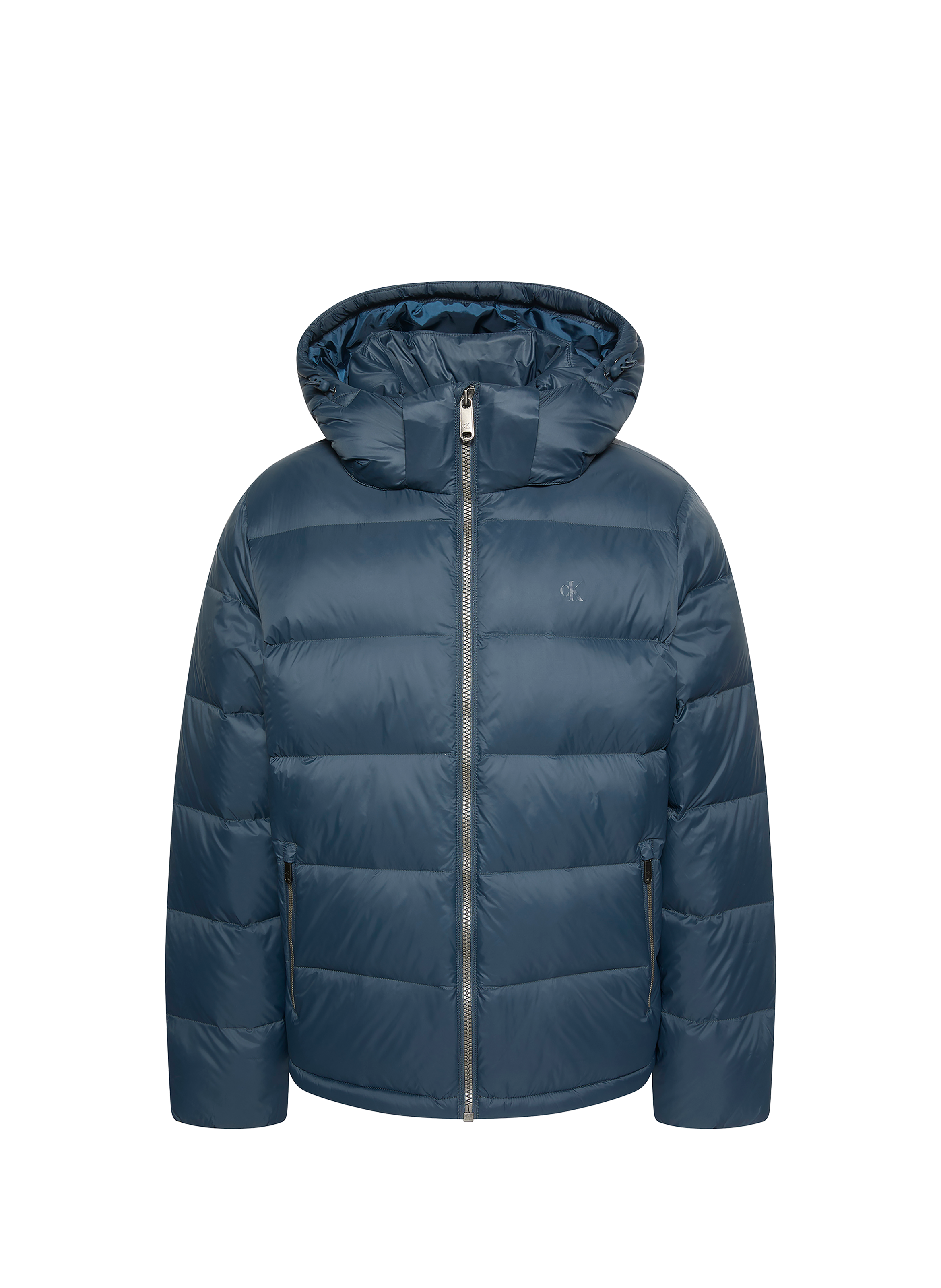 Down jacket with logo CALVIN KLEIN Blue