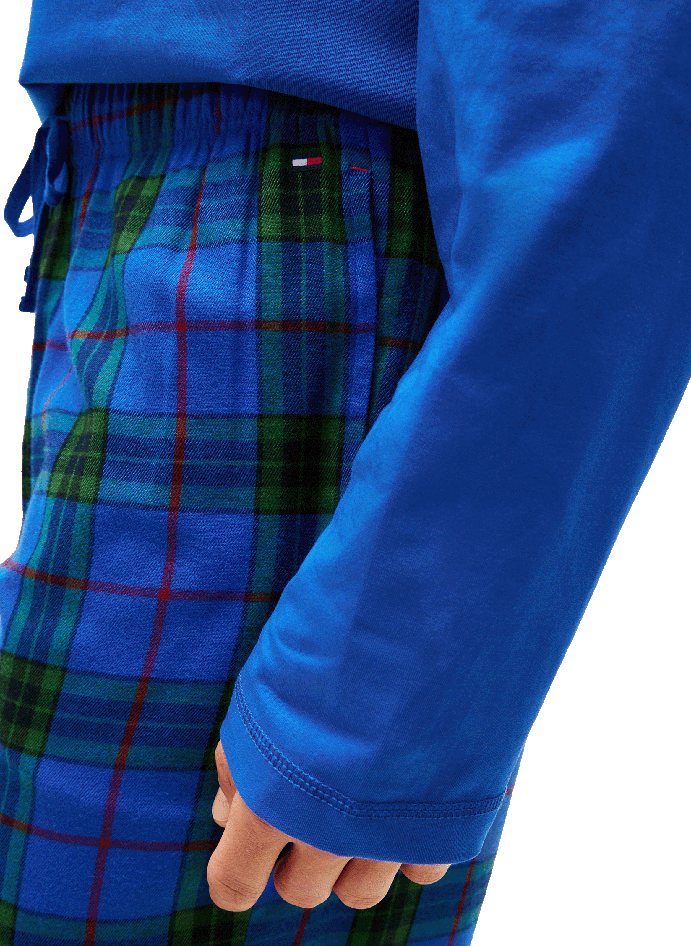 Pyjama deux pièces en coton TOMMY HILFIGER Bleu