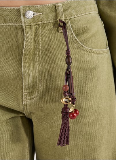 Kirschleder Handtaschenanhänger COACH Kirschleder Handtaschenanhänger COACH