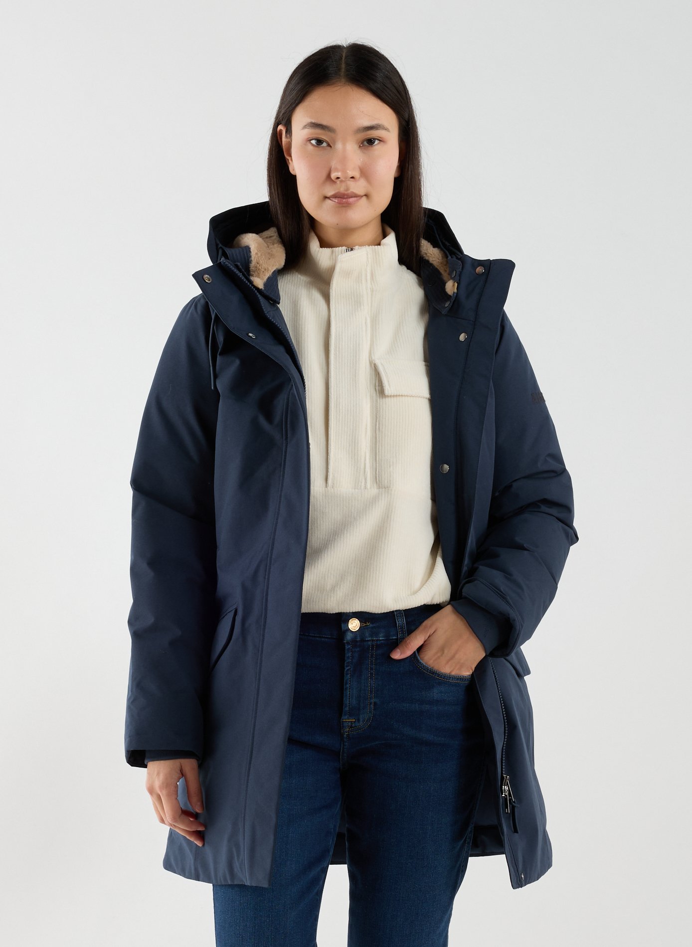 Parka duvet ajustée GORE-TEX AIGLE Bleu