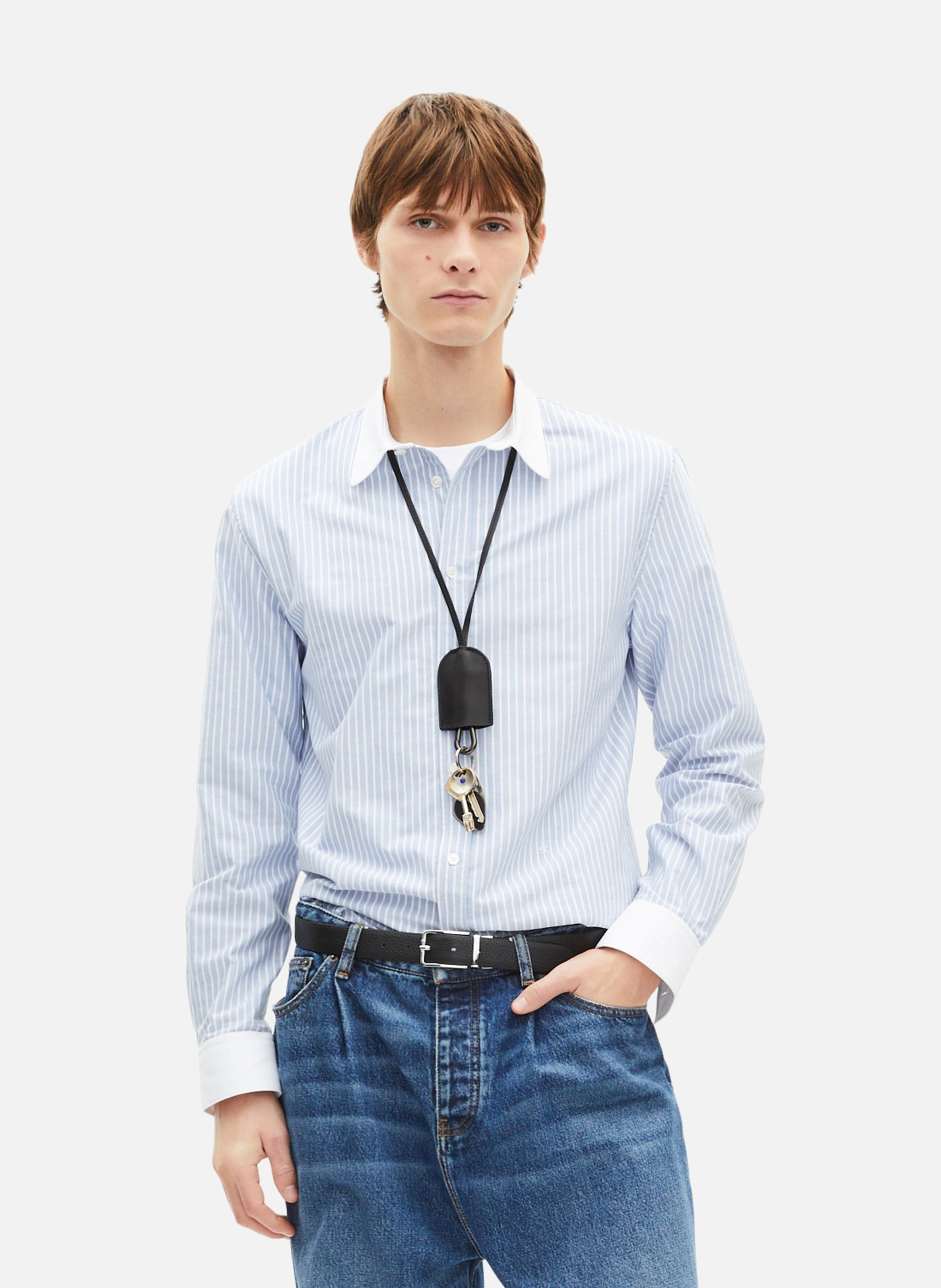 Ceinture réversible en cuir grainé THE KOOPLES Noir