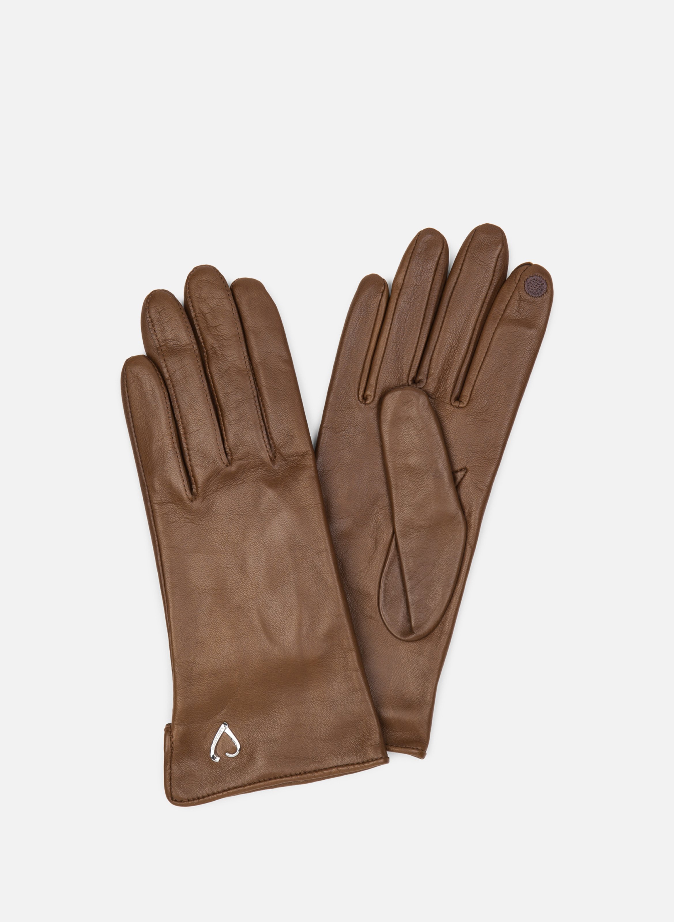Lambskin gloves LANCASTER Brown