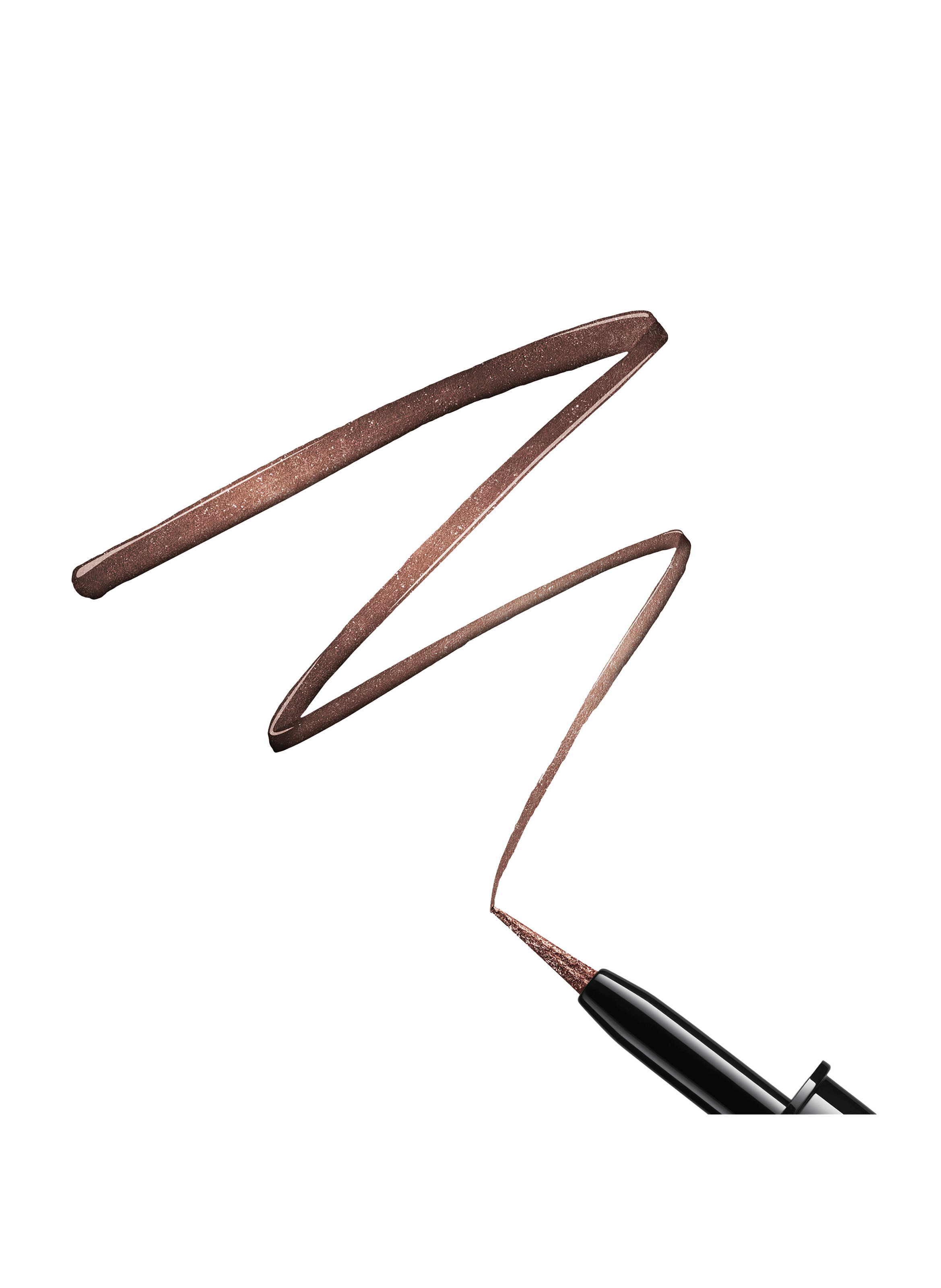 Artliner Eyeliner fluide, tracé dense et pinceau mousse 03 brown metallic