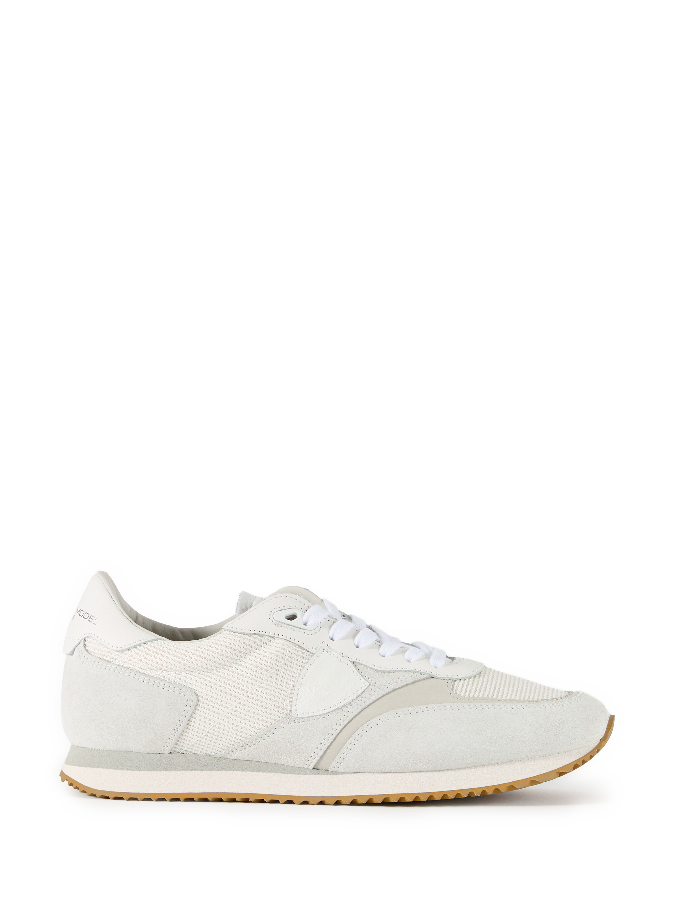 Baskets Blville en cuir et coton PHILIPPE MODEL Blanc