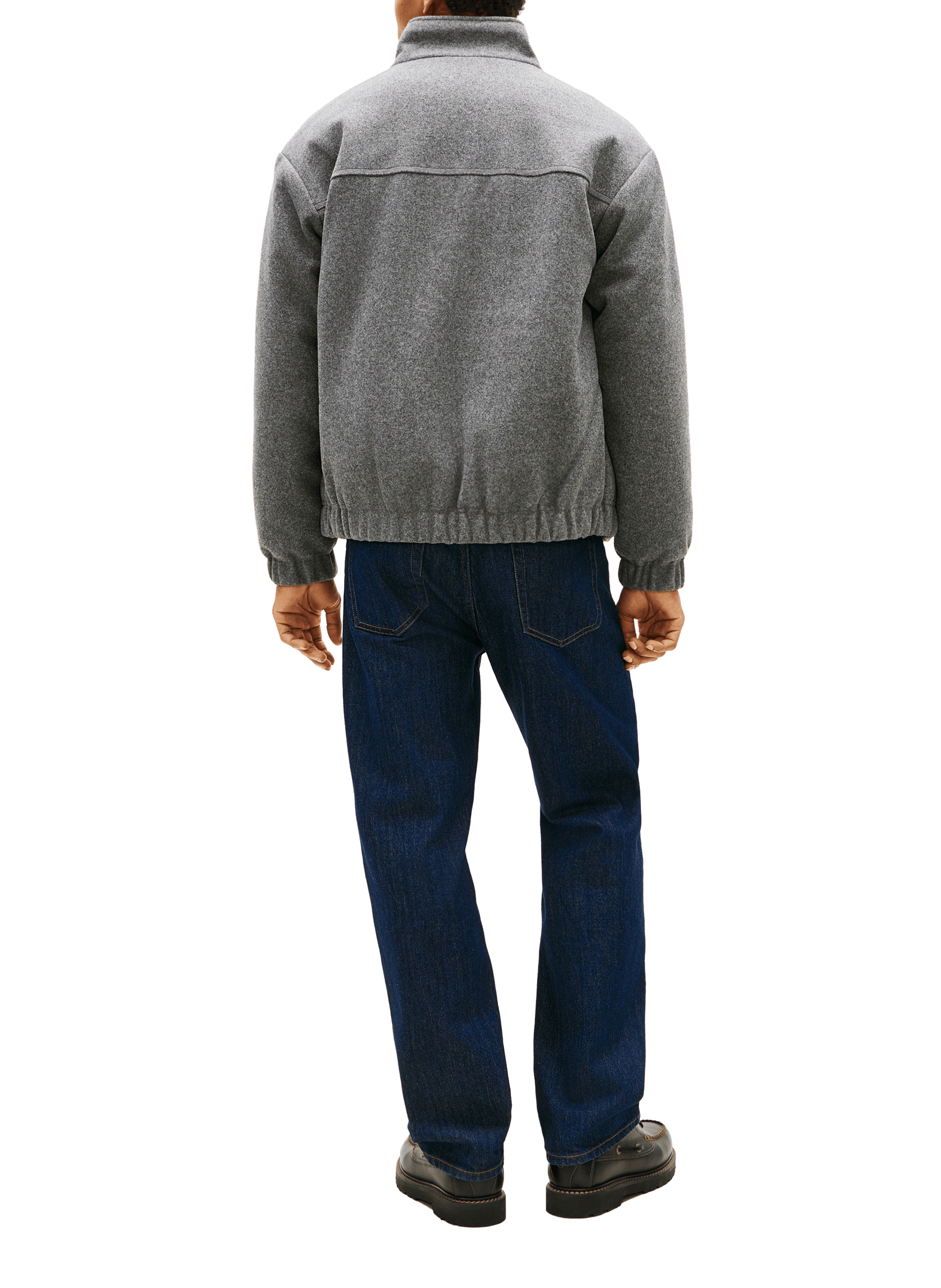 Wool high-neck jacket TOMMY HILFIGER Grey